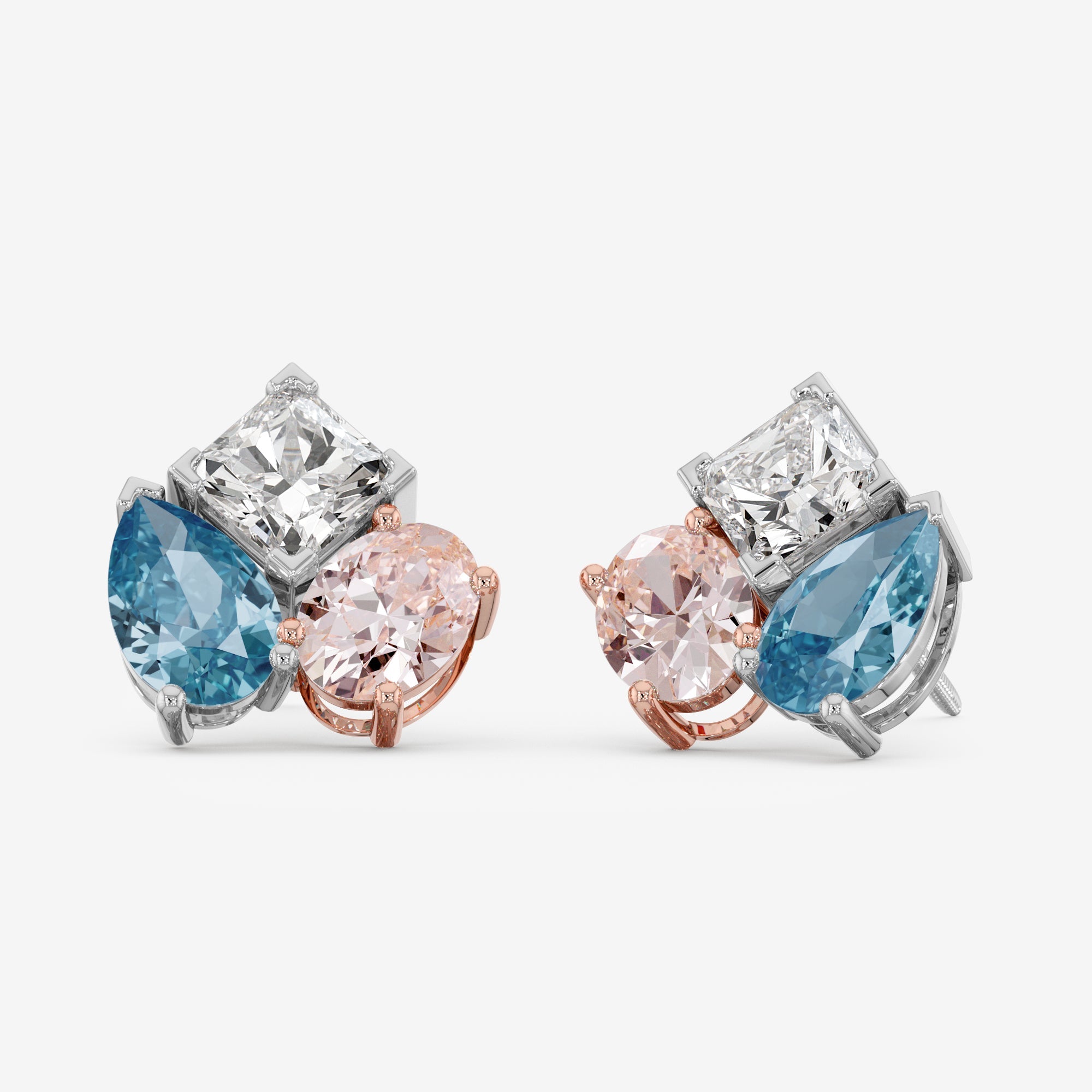 Fancy Colour Diamond Earrings