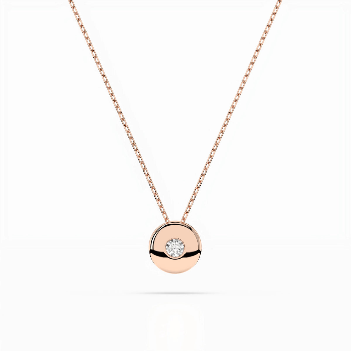 Round Bezel Diamond Pendant GT