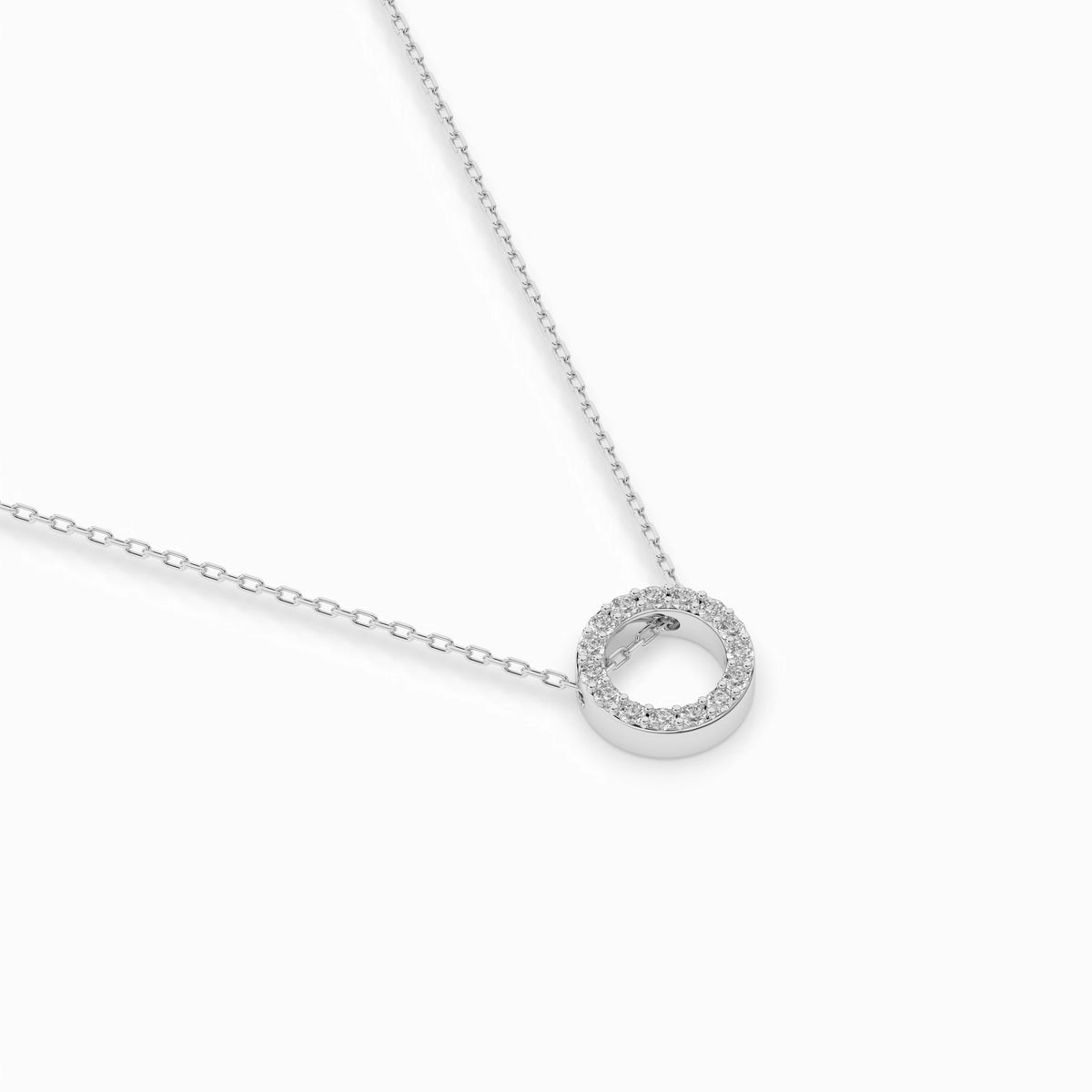 Round Circle Diamond Pendant GT