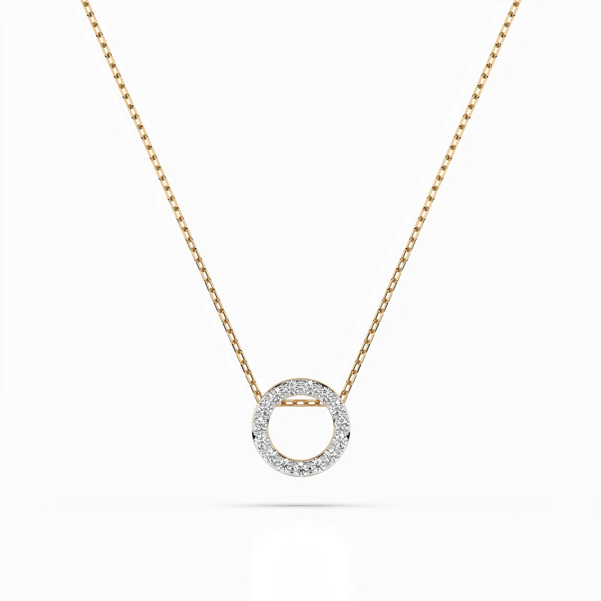 Round Circle Diamond Pendant GT