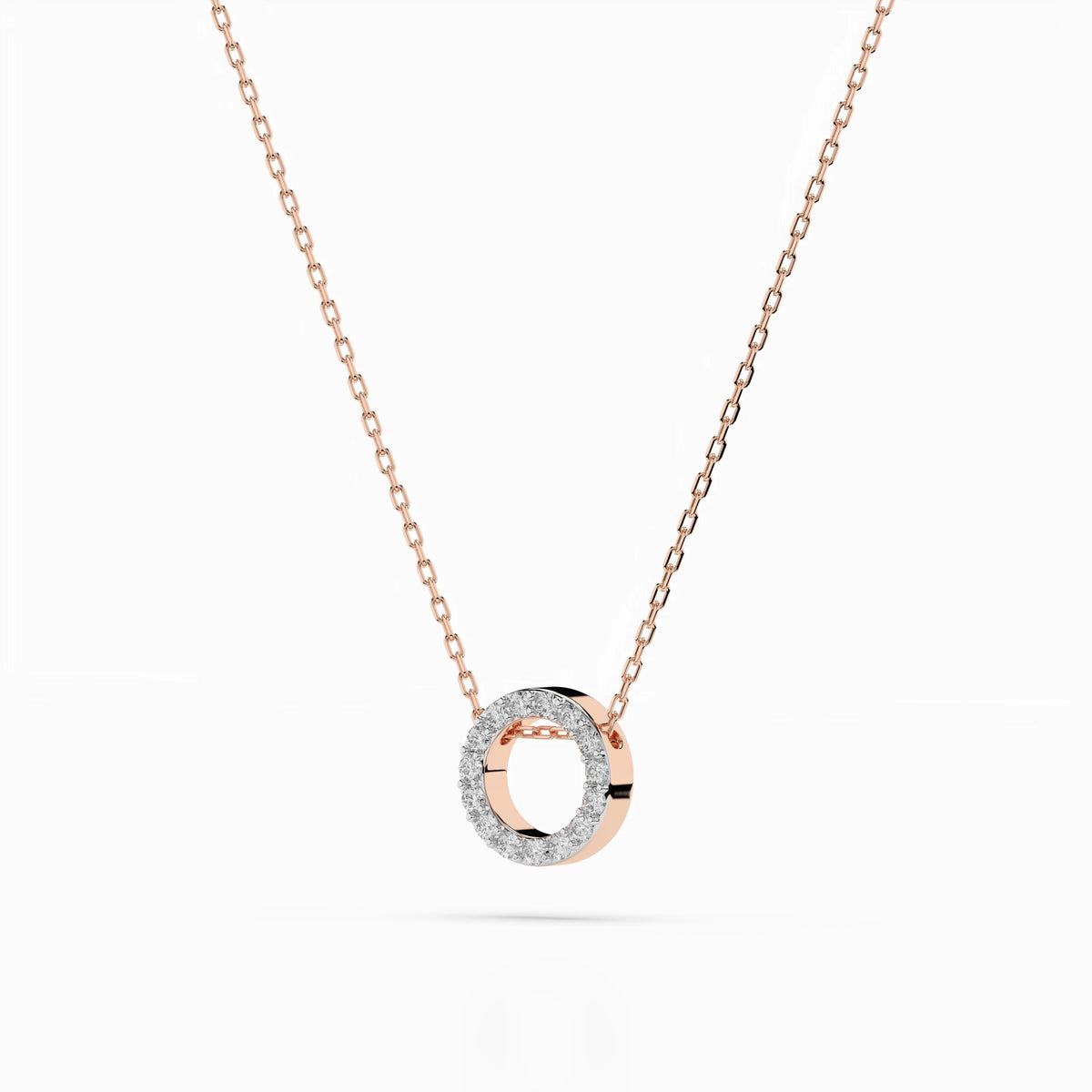 Round Circle Diamond Pendant GT