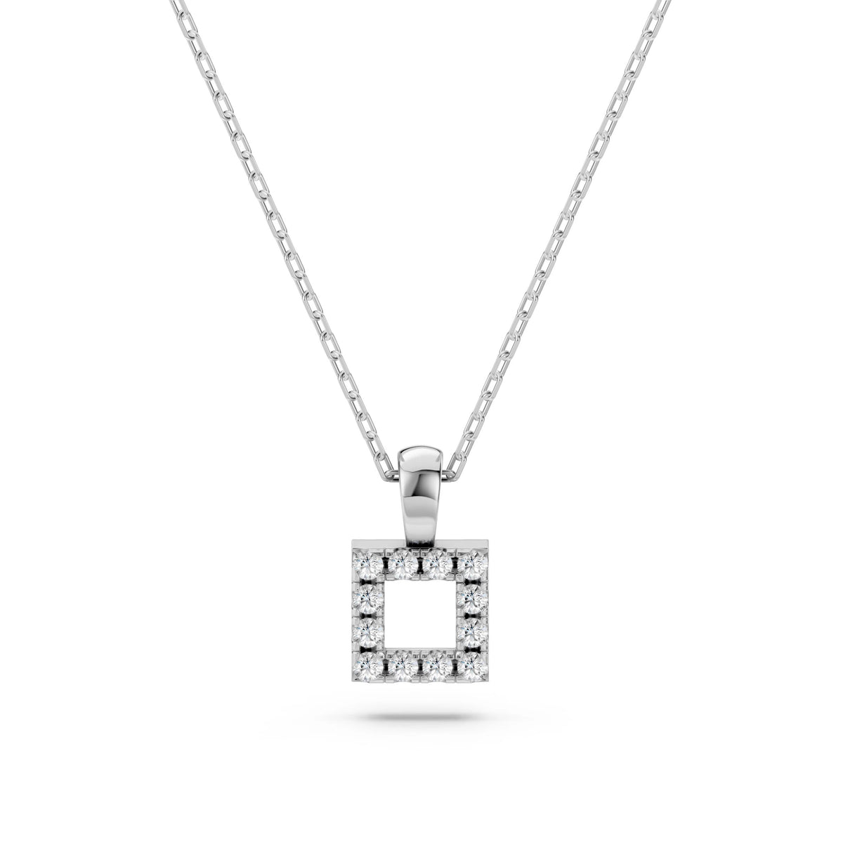 Round Cube Diamond Pendant GT
