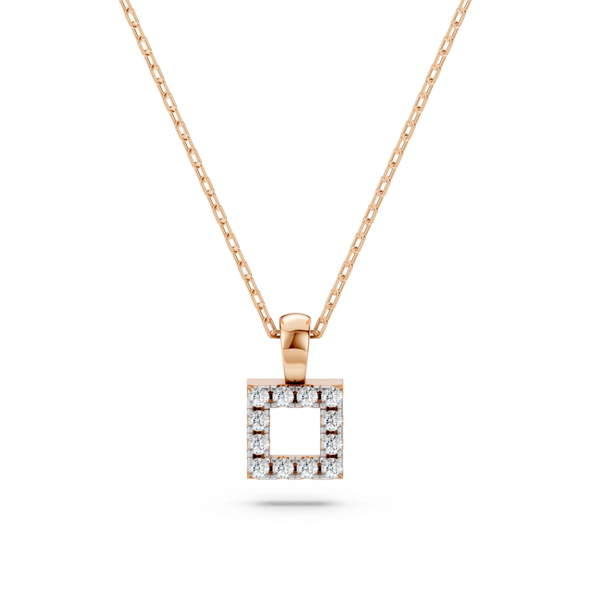 Round Cube Diamond Pendant GT