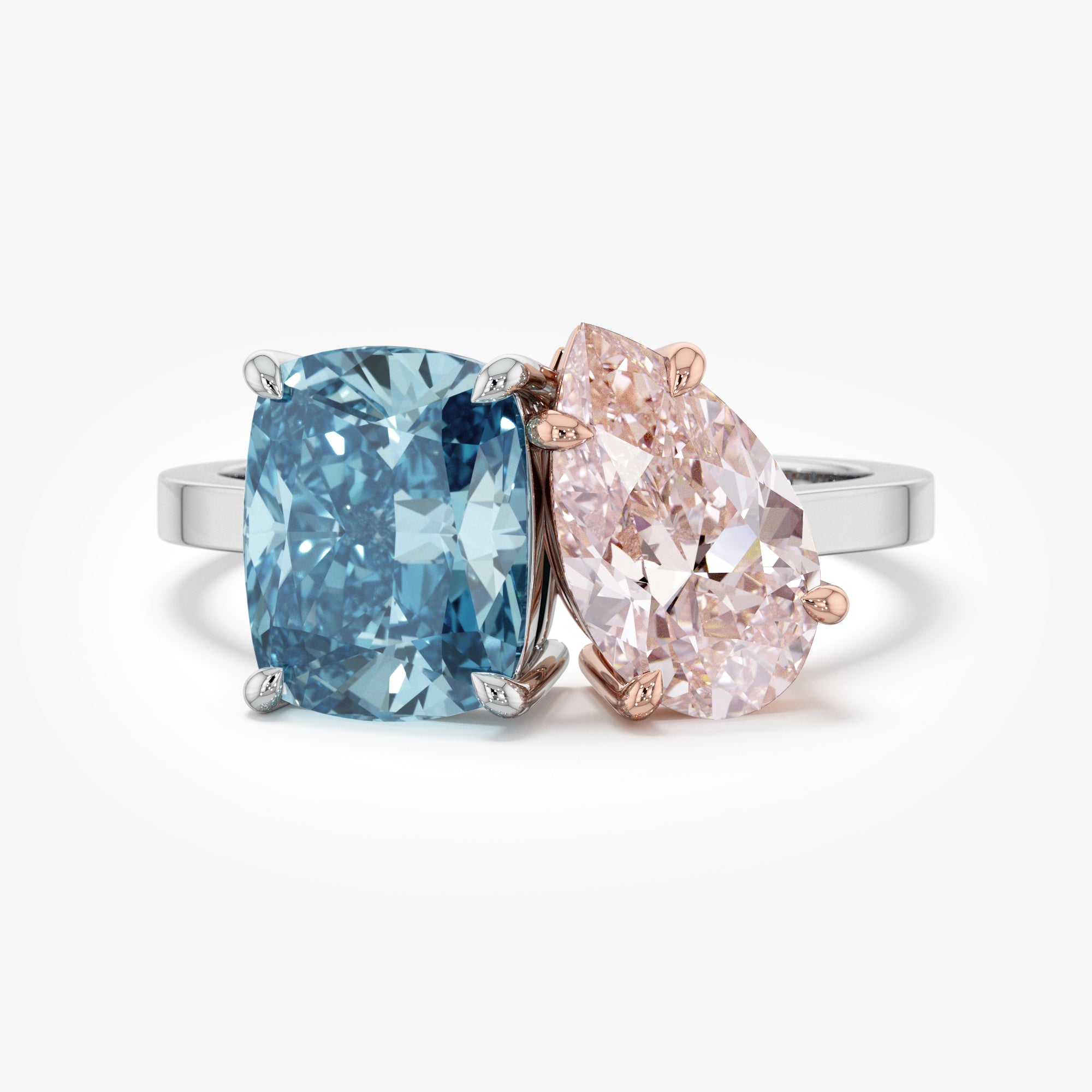 Azure Kiss Blue and Pink Diamond Ring (4,5 Сt. T.W.)