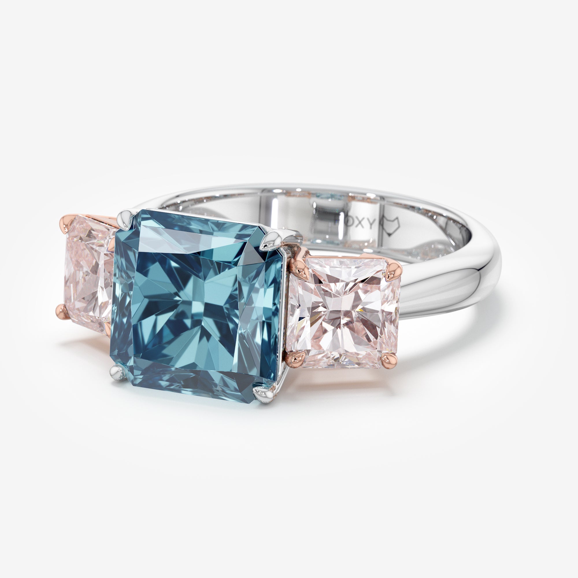 Cotton Candy Clash Blue and Pink Diamonds Ring (7 Сt. T.W.)