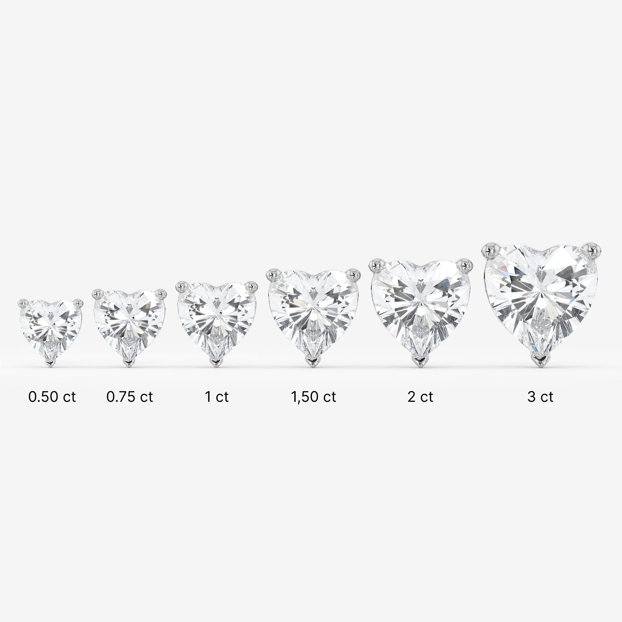 Solitaire Stud Earrings