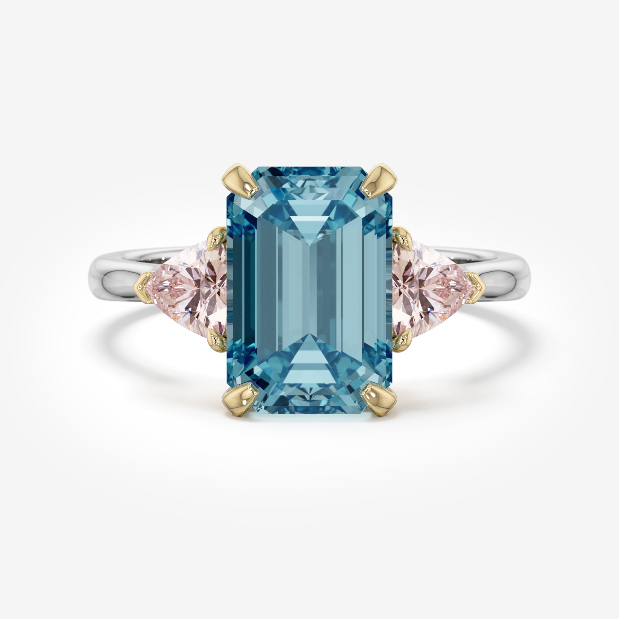 Icy Drama Blue and Pink Diamonds Ring (5 Сt. T.W.)
