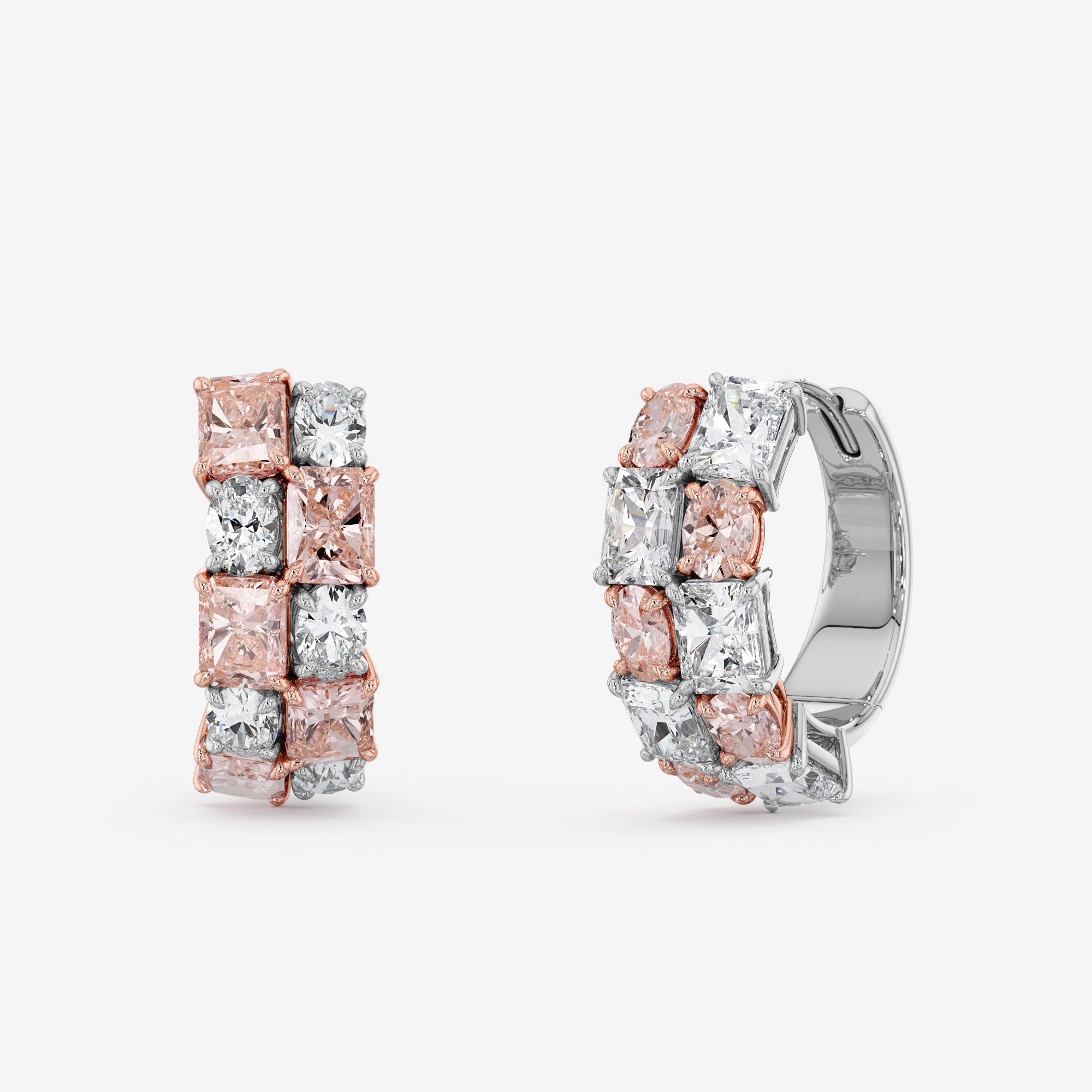 Pure Alignment Hoop Earrings (3 Сt. T.W.)