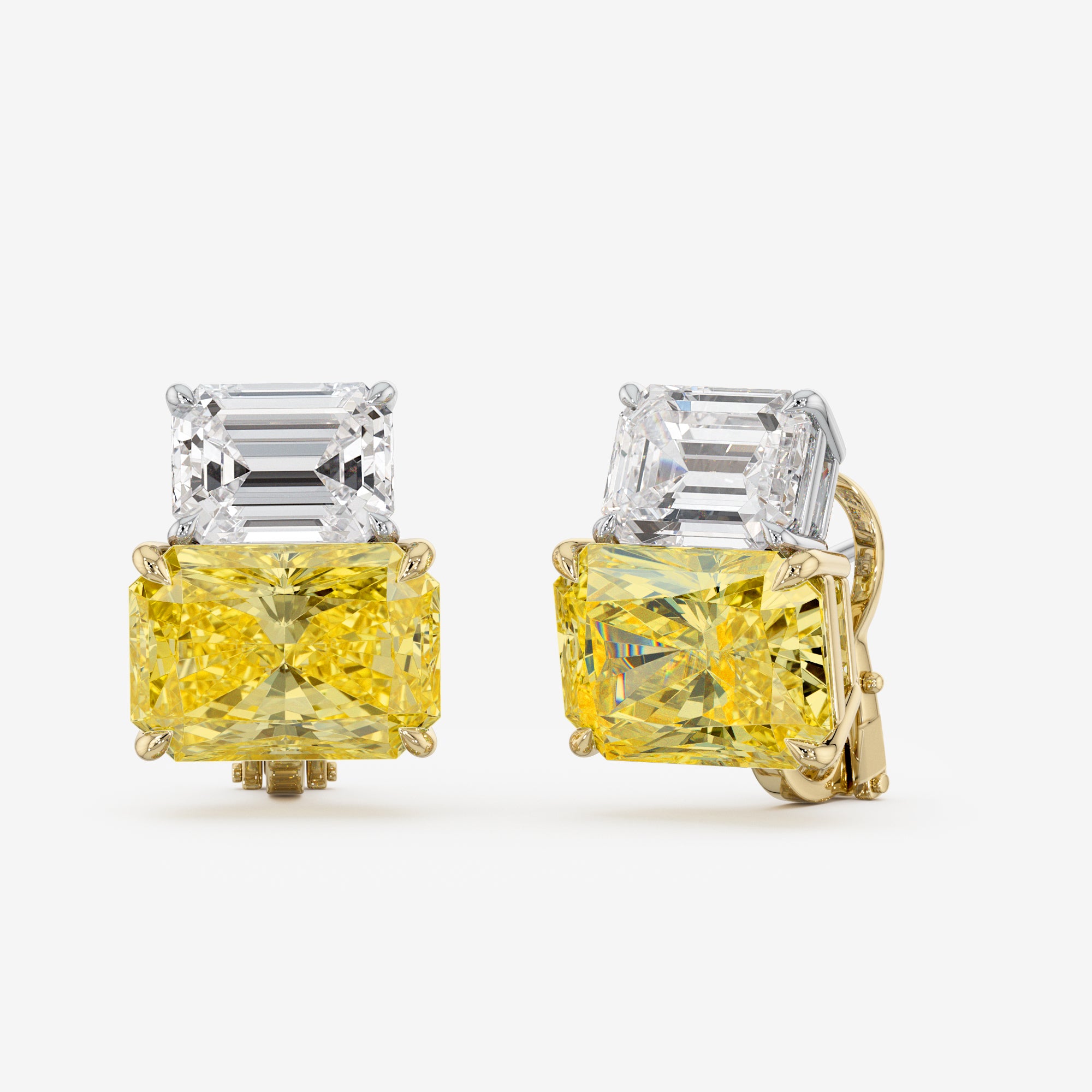 Golden Focus Earrings (18 Сt. T.W.)