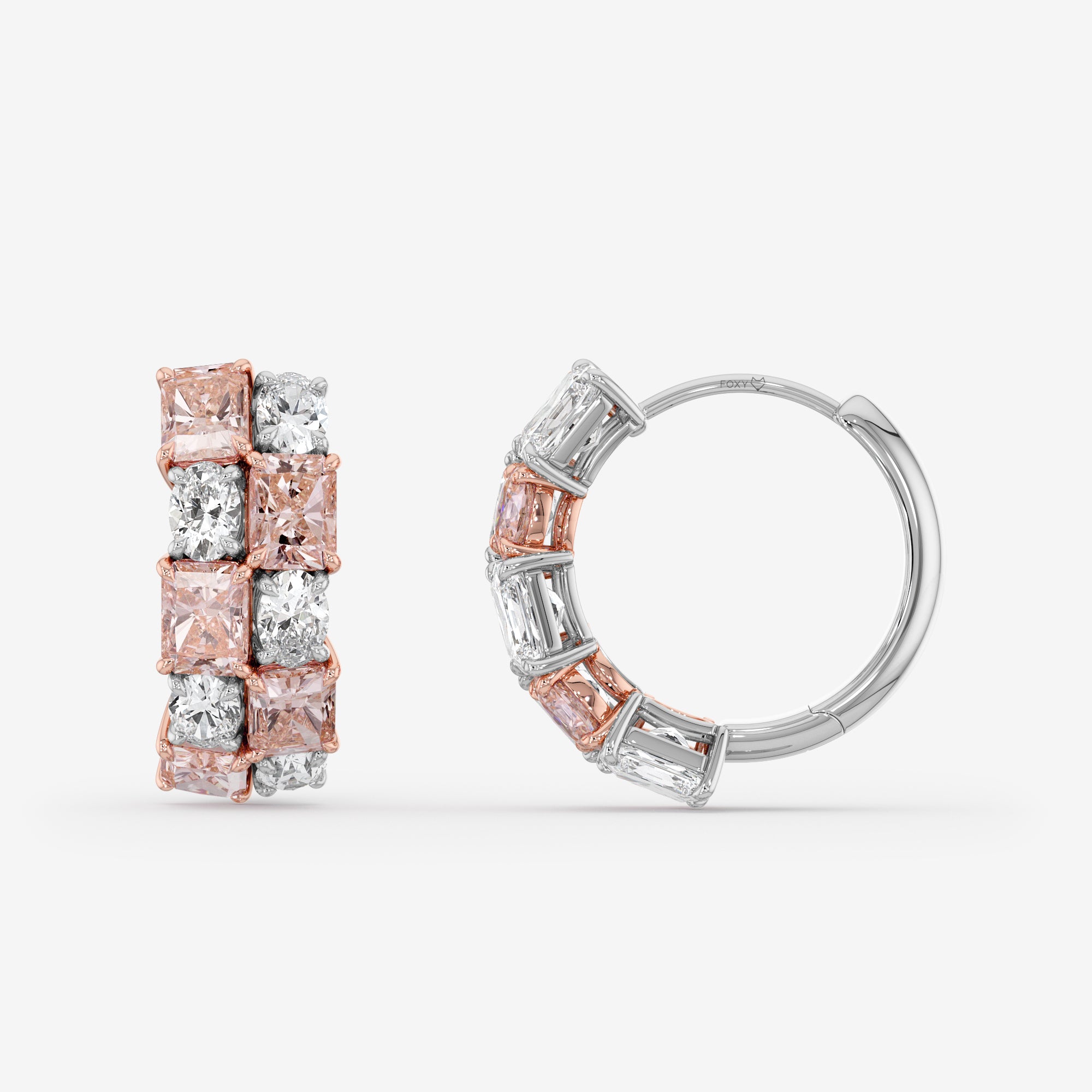 Pure Alignment Hoop Earrings (3 Сt. T.W.)