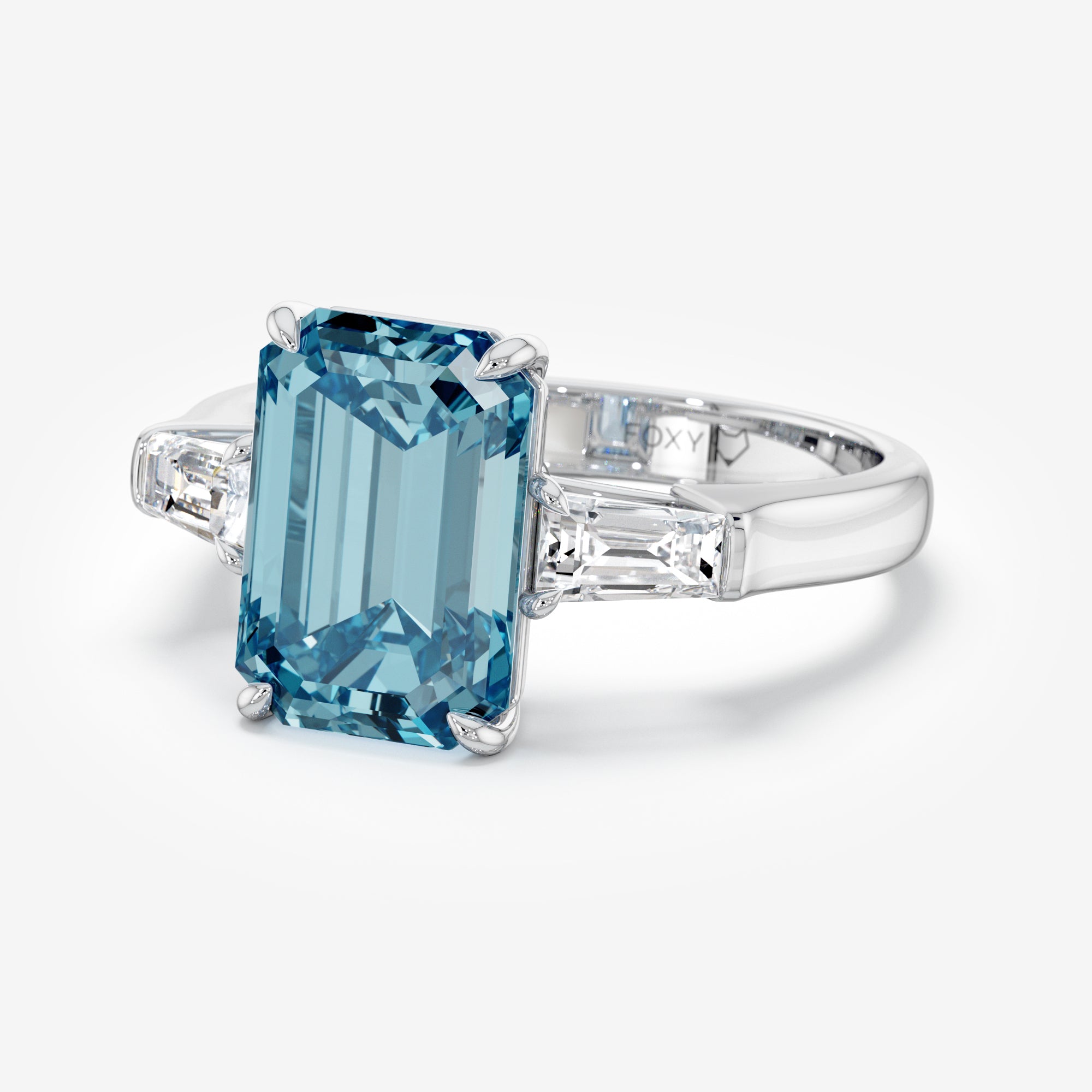 Steel Serenity Blue Diamond Ring (6 Сt. T.W.)