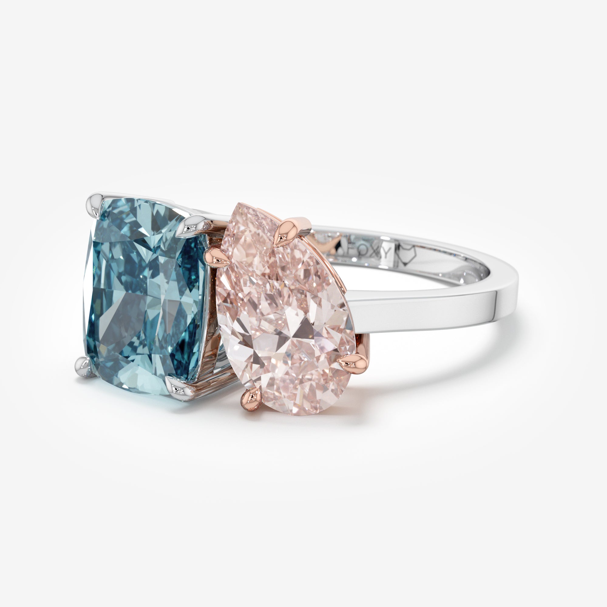 Azure Kiss Blue and Pink Diamond Ring (4,5 Сt. T.W.)