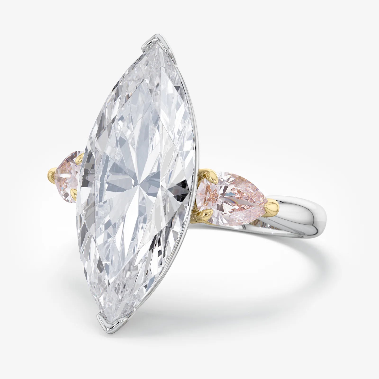 Stay Sharp Three-Stone Diamond Ring