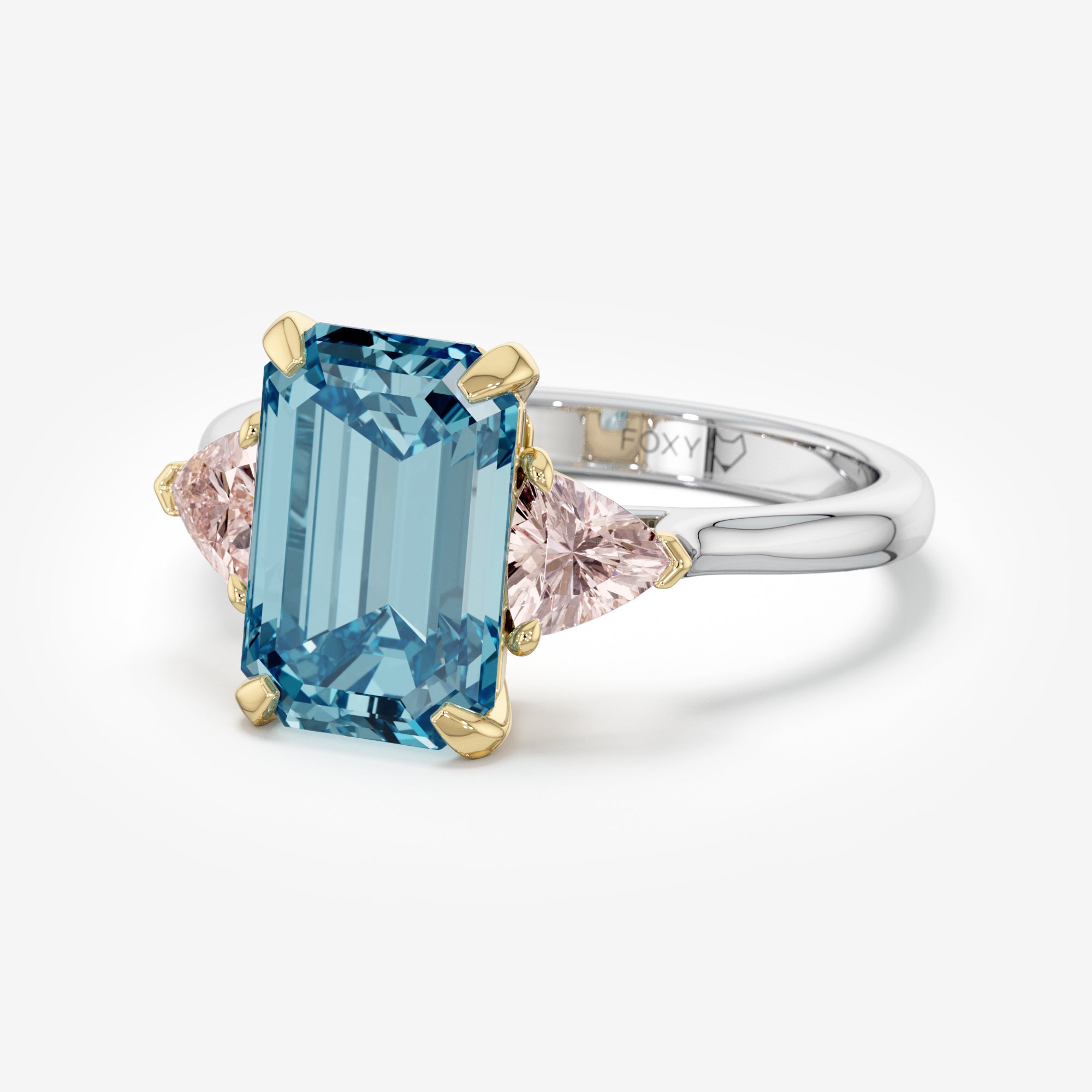 Icy Drama Blue and Pink Diamonds Ring (5 Сt. T.W.)