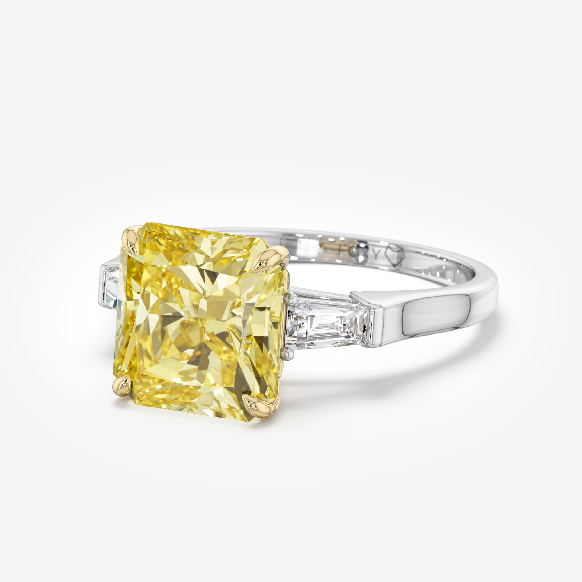 Honeyfire Radiant Yellow Diamond Ring(6.5 Сt. T.W.)