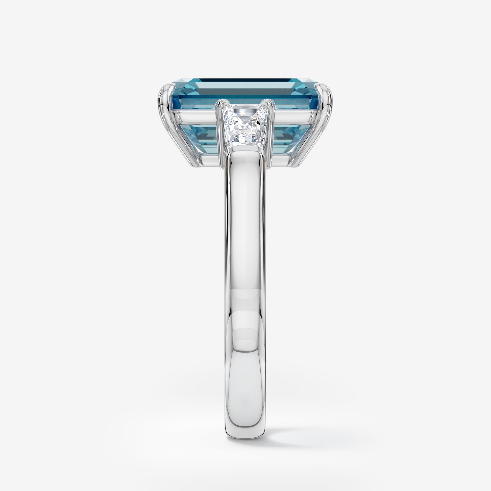 Steel Serenity Blue Diamond Ring (6 Сt. T.W.)