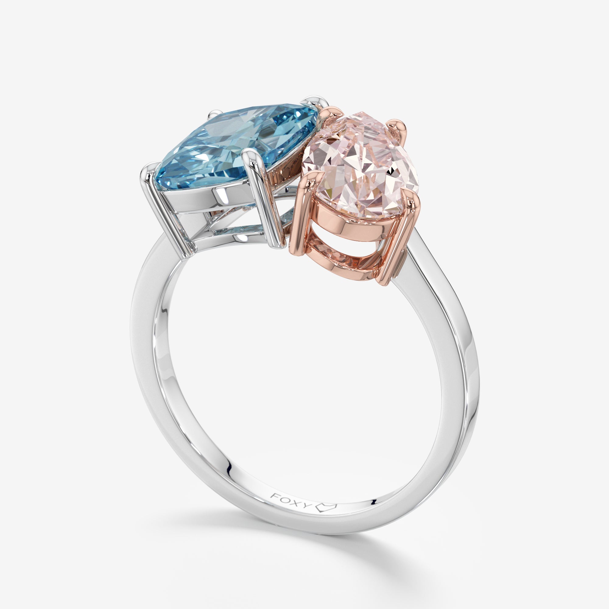 Azure Kiss Blue and Pink Diamond Ring (4,5 Сt. T.W.)