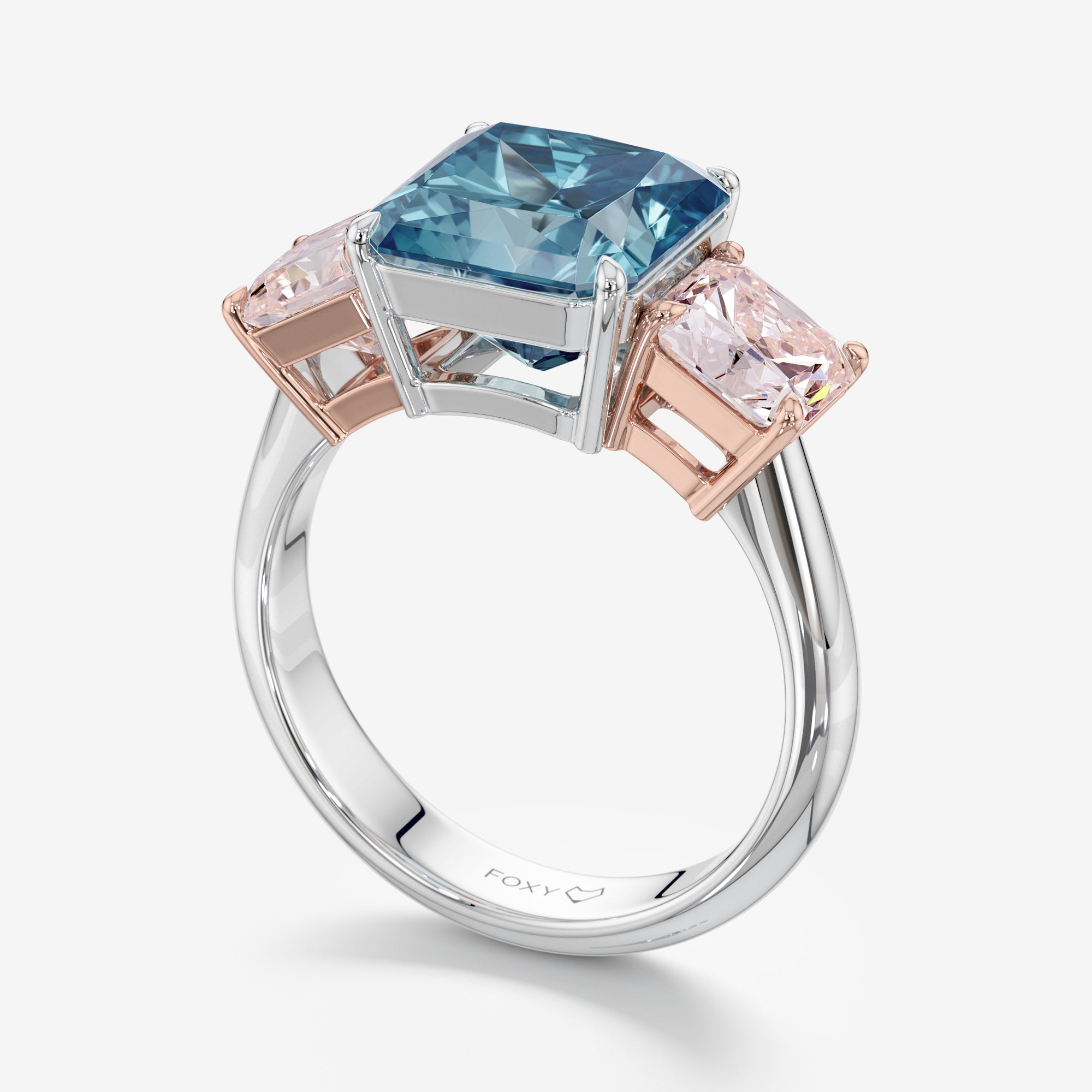 Cotton Candy Clash Blue and Pink Diamonds Ring (7 Сt. T.W.)