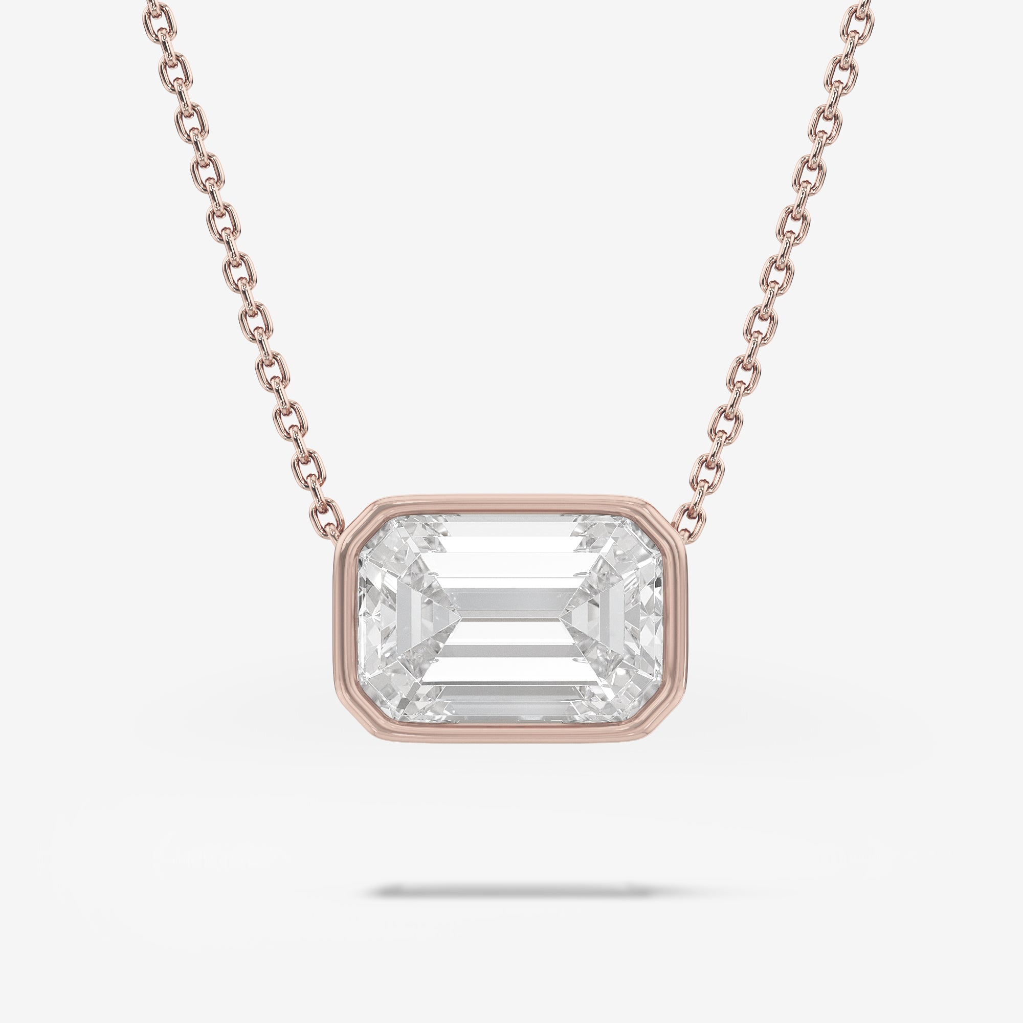 Bezel Pendant Necklace (1 Сt. T.W.)