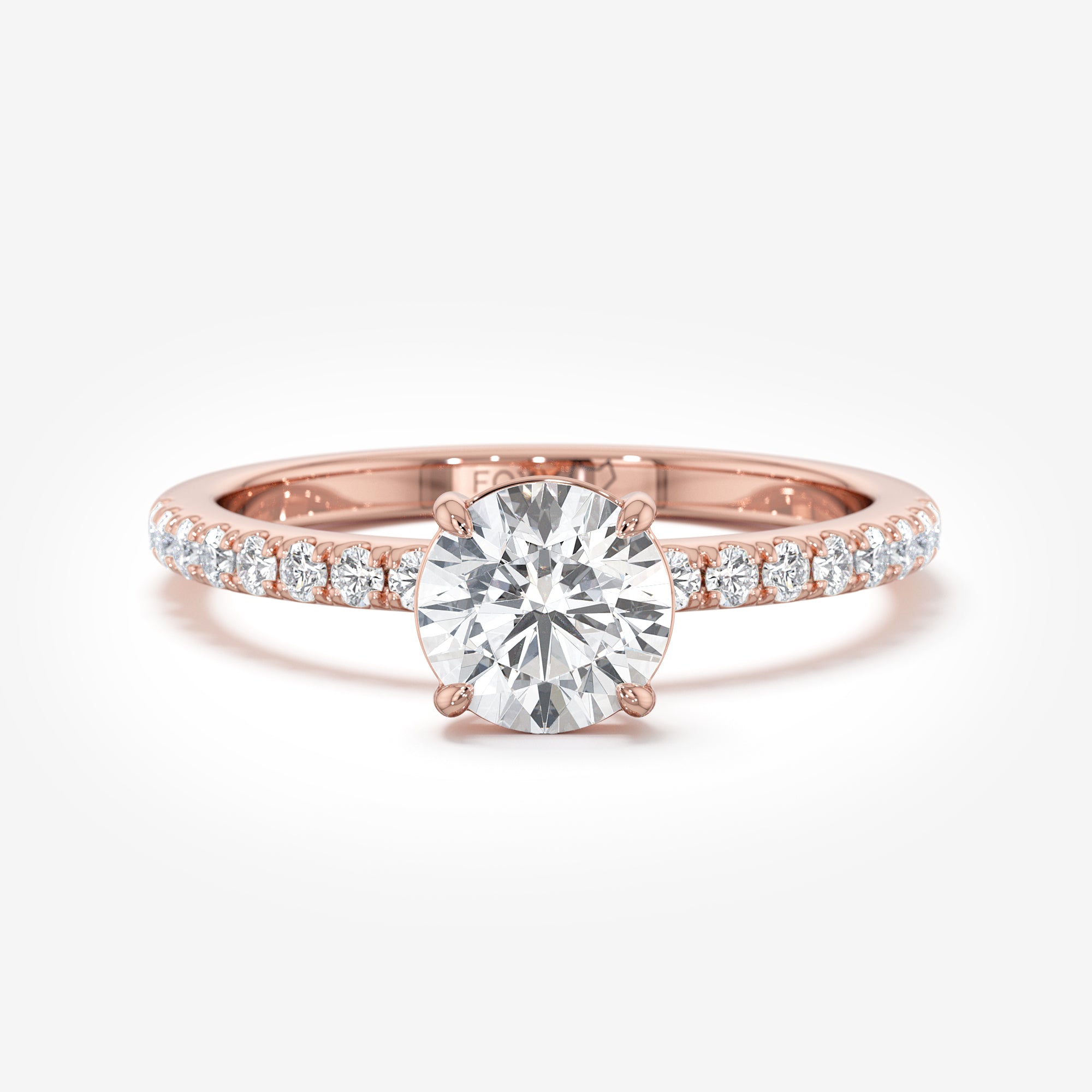 Classic Pavé Diamond Engagement Ring