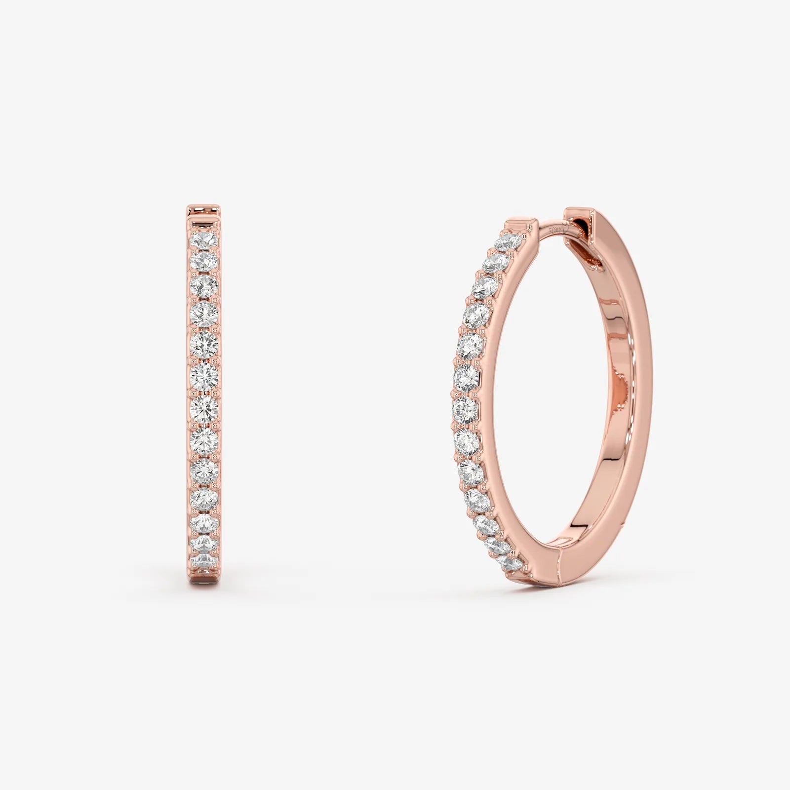 Pavé Hoop Earrings