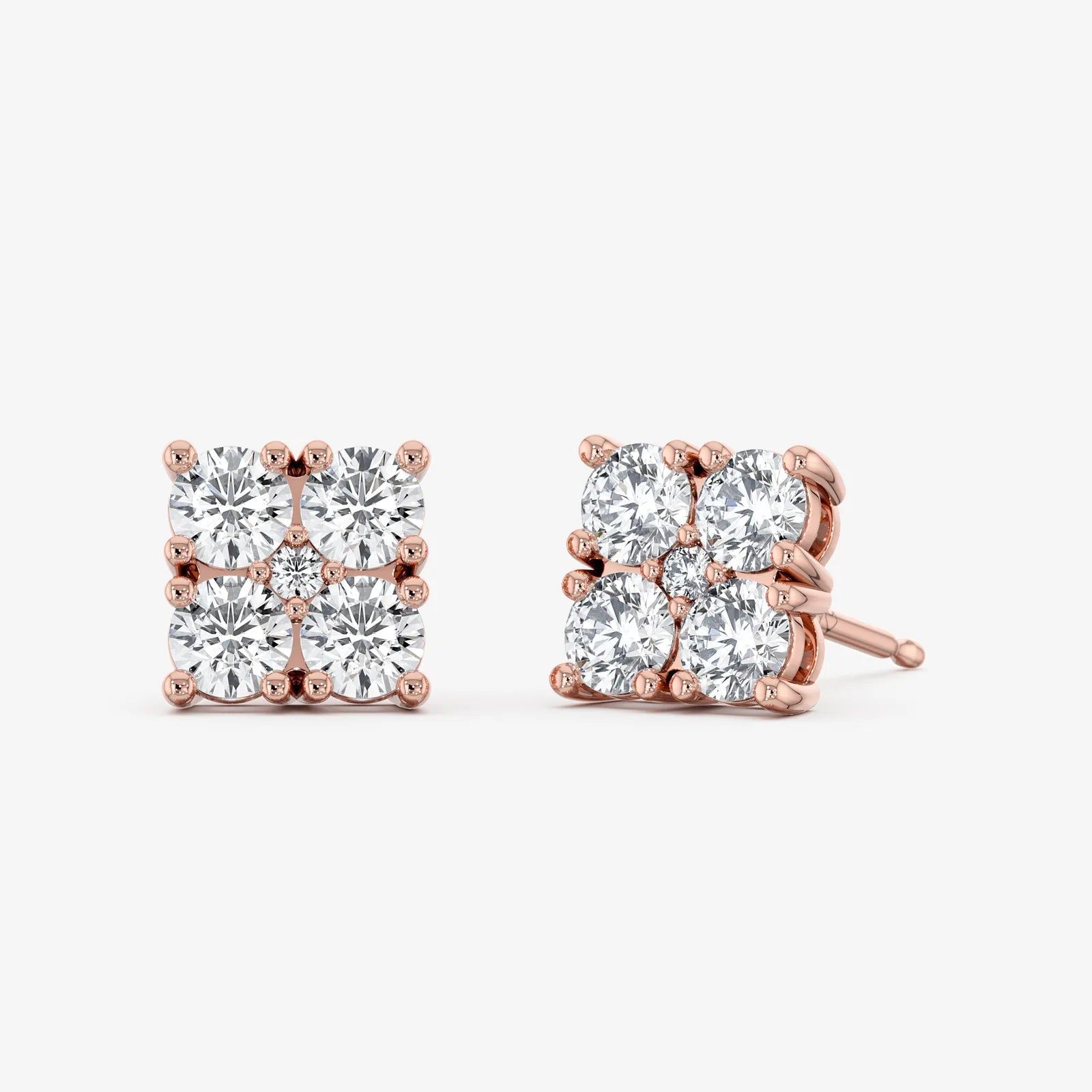 Quad Centre Stud Earrings