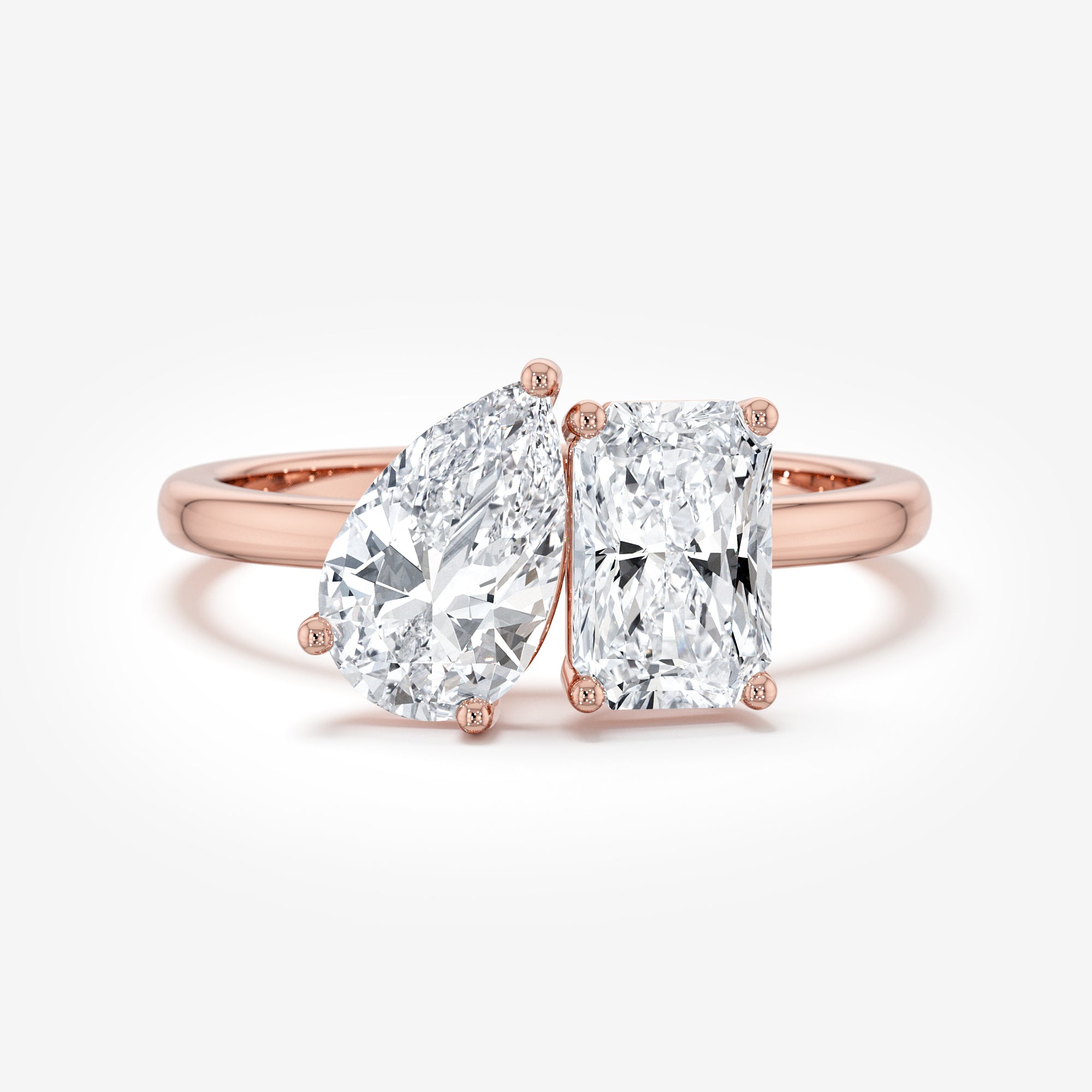 Toi et Moi Engagement Ring