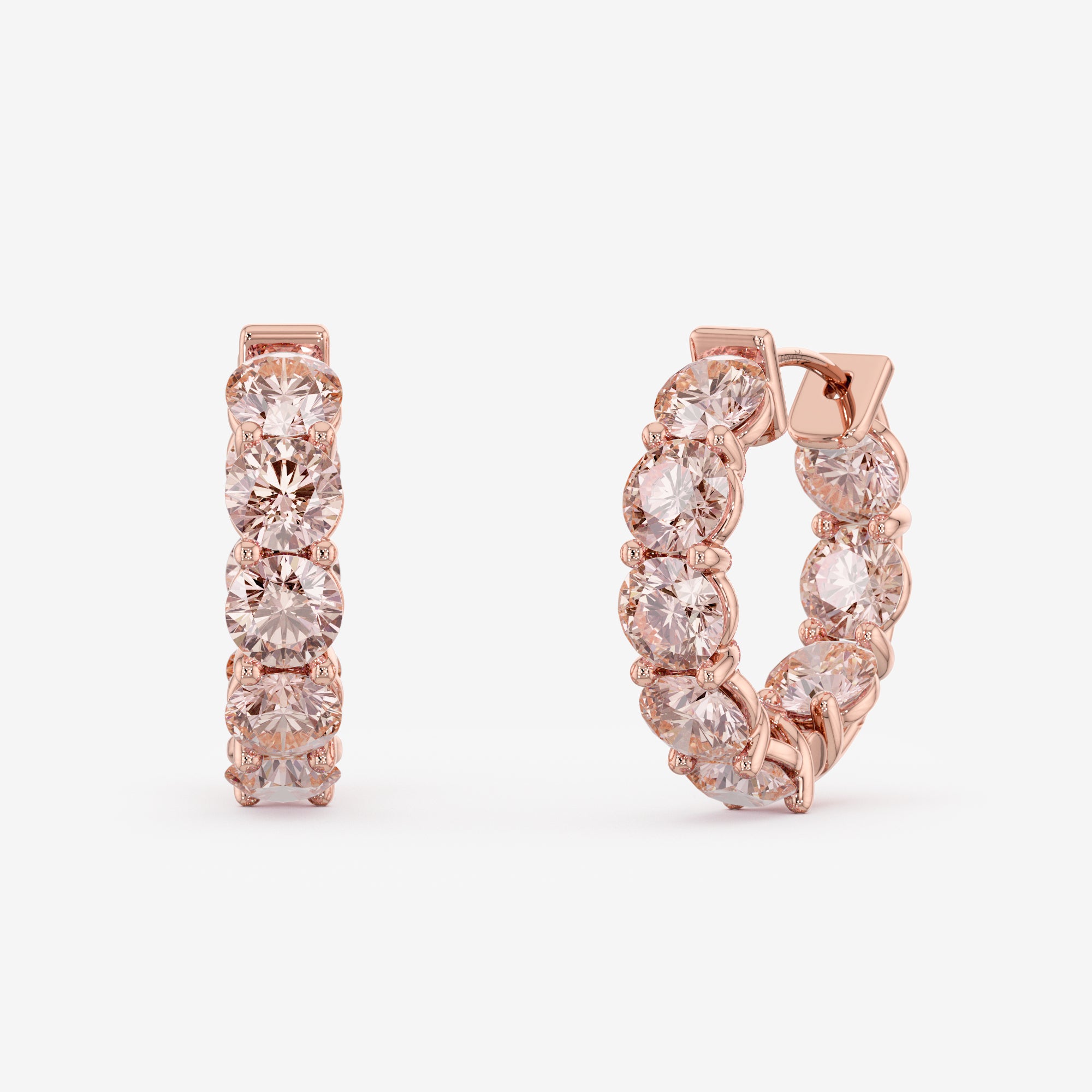 Velvet Loop Hoop Earrings (4 Сt. T.W.)