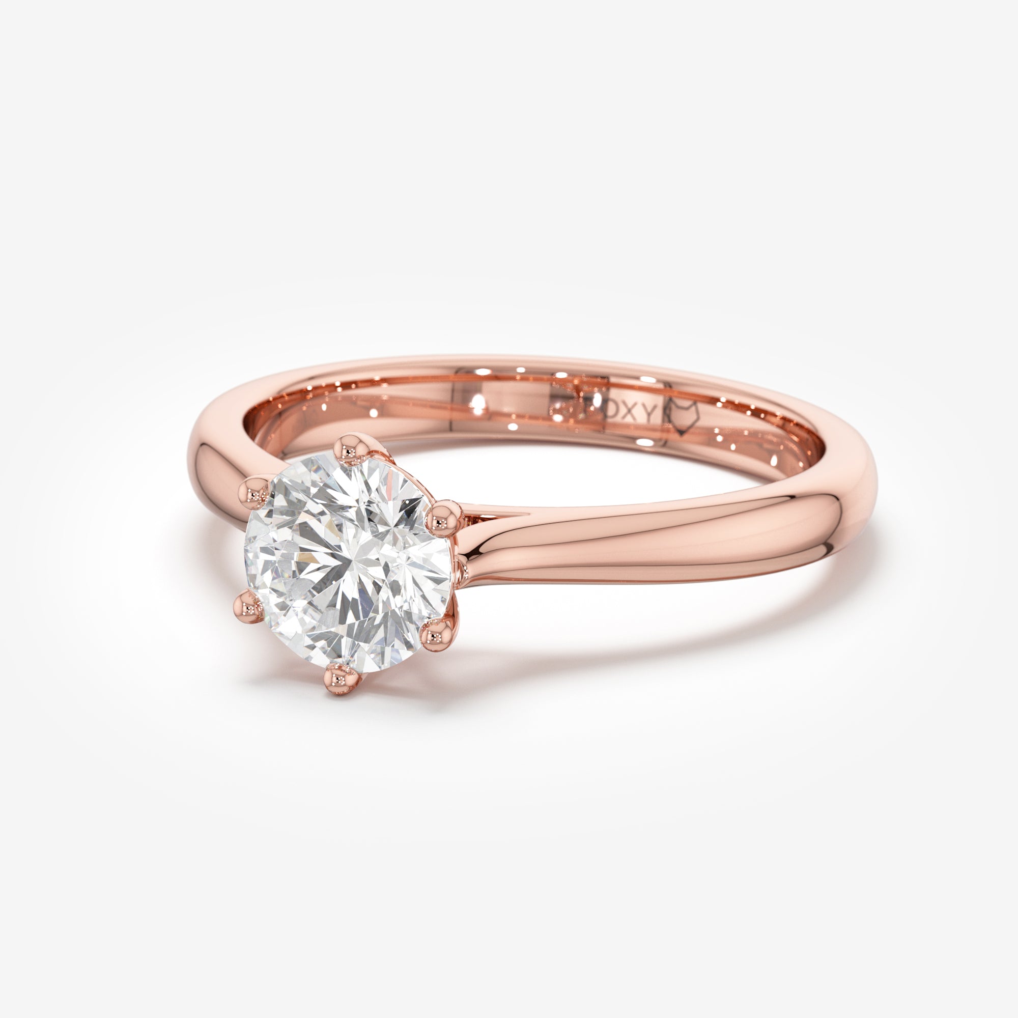 Cathedral 6-Prong Solitaire Engagement Ring