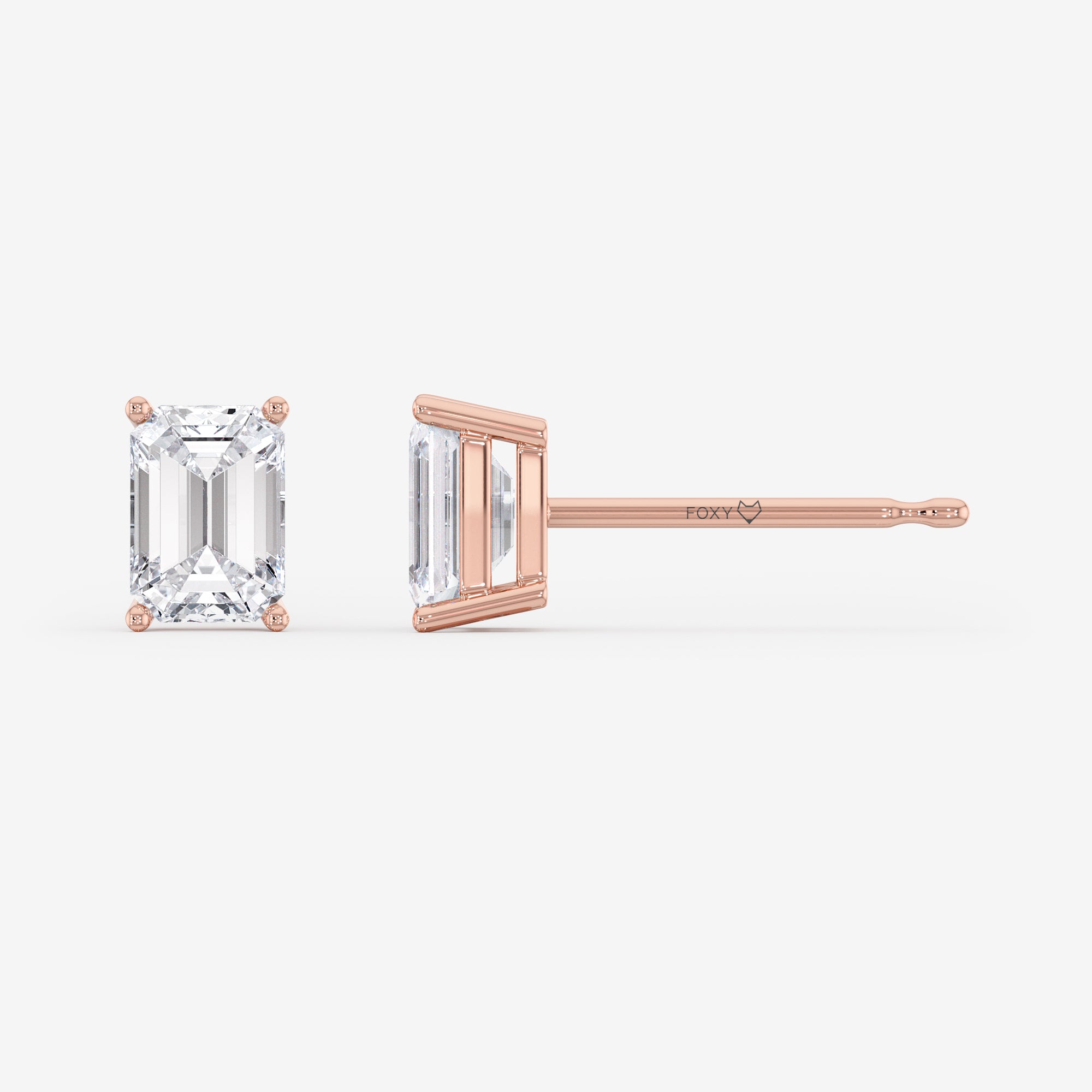 Solitaire Stud Earrings