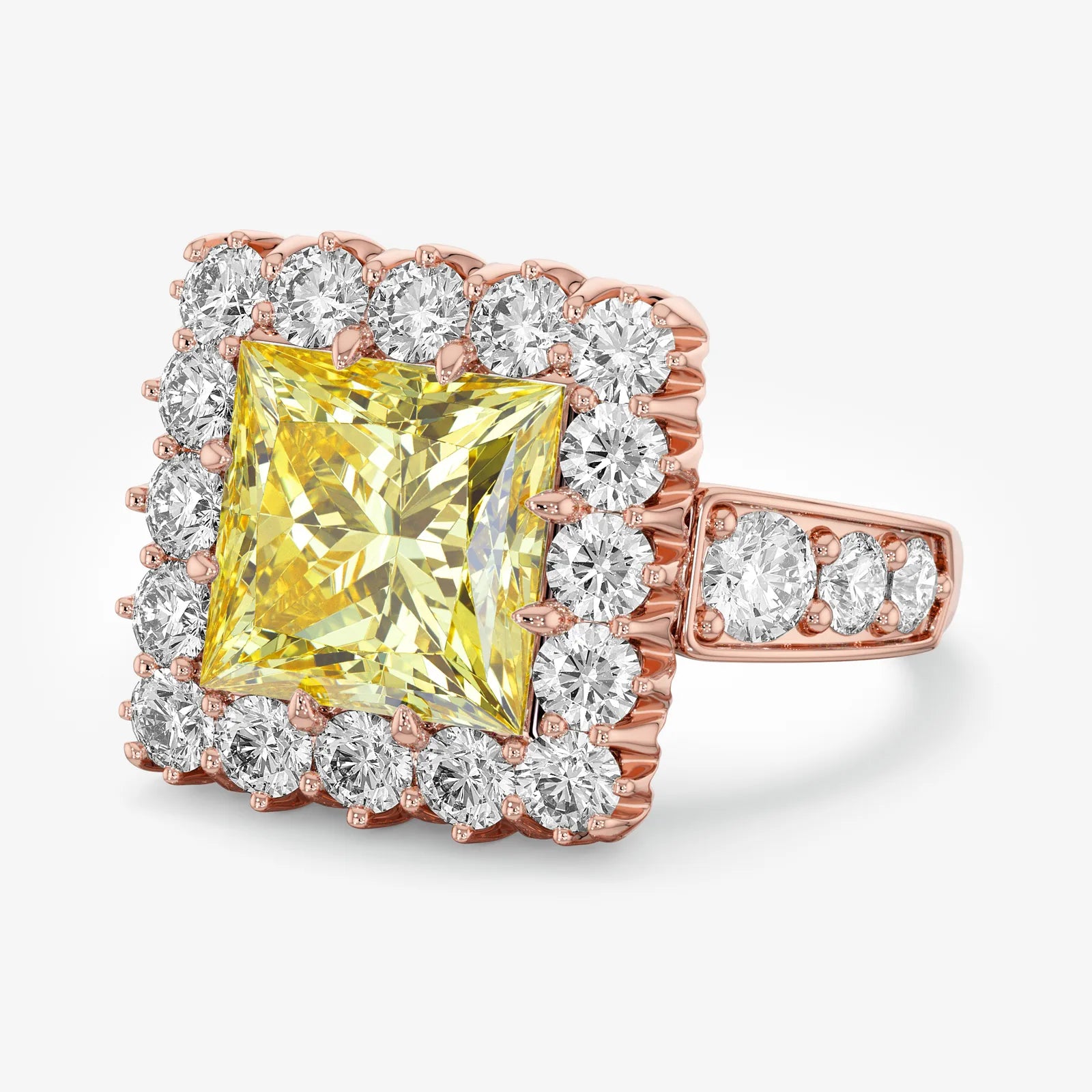 Honey Glow Princess Diamond Ring
