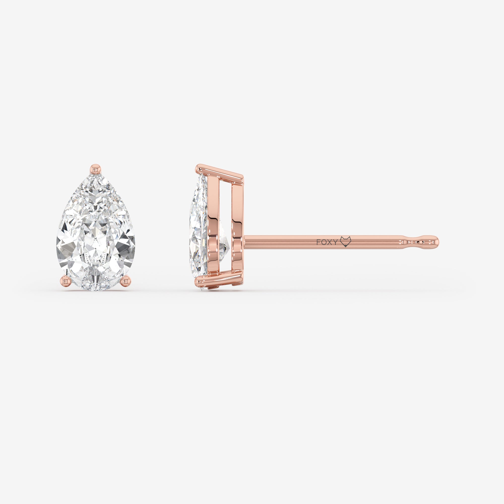 Solitaire Stud Earrings
