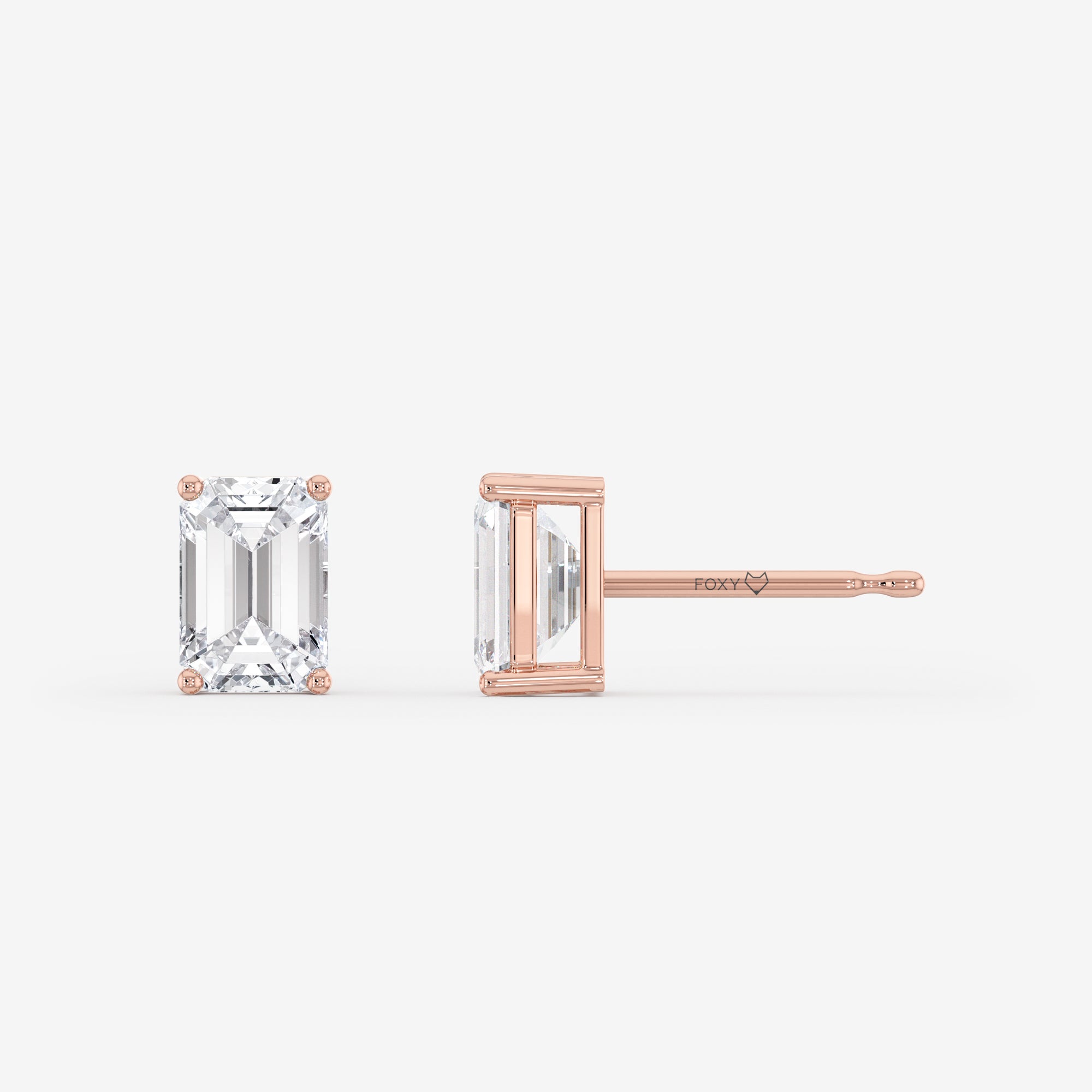 Solitaire Stud Earrings