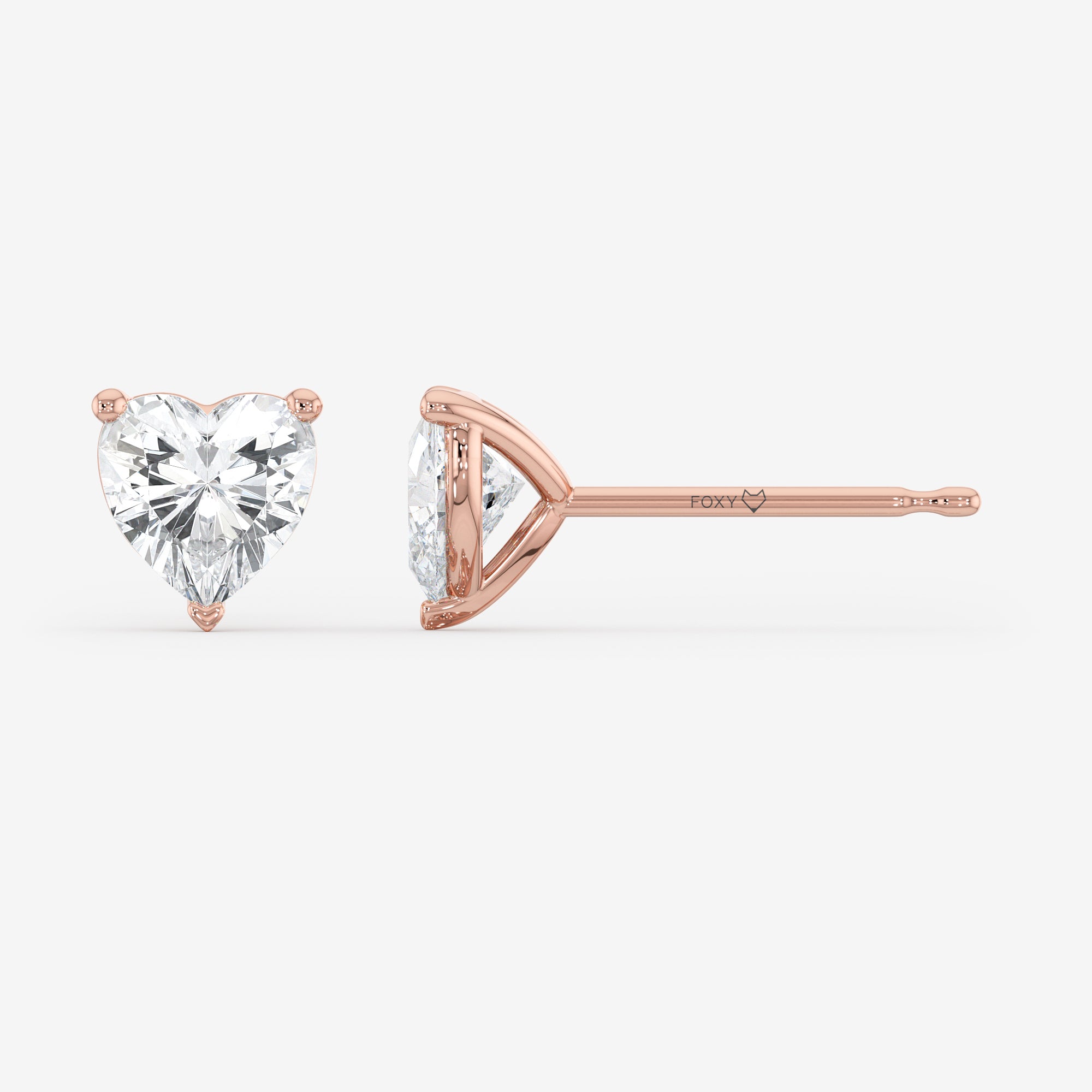 Solitaire Stud Earrings