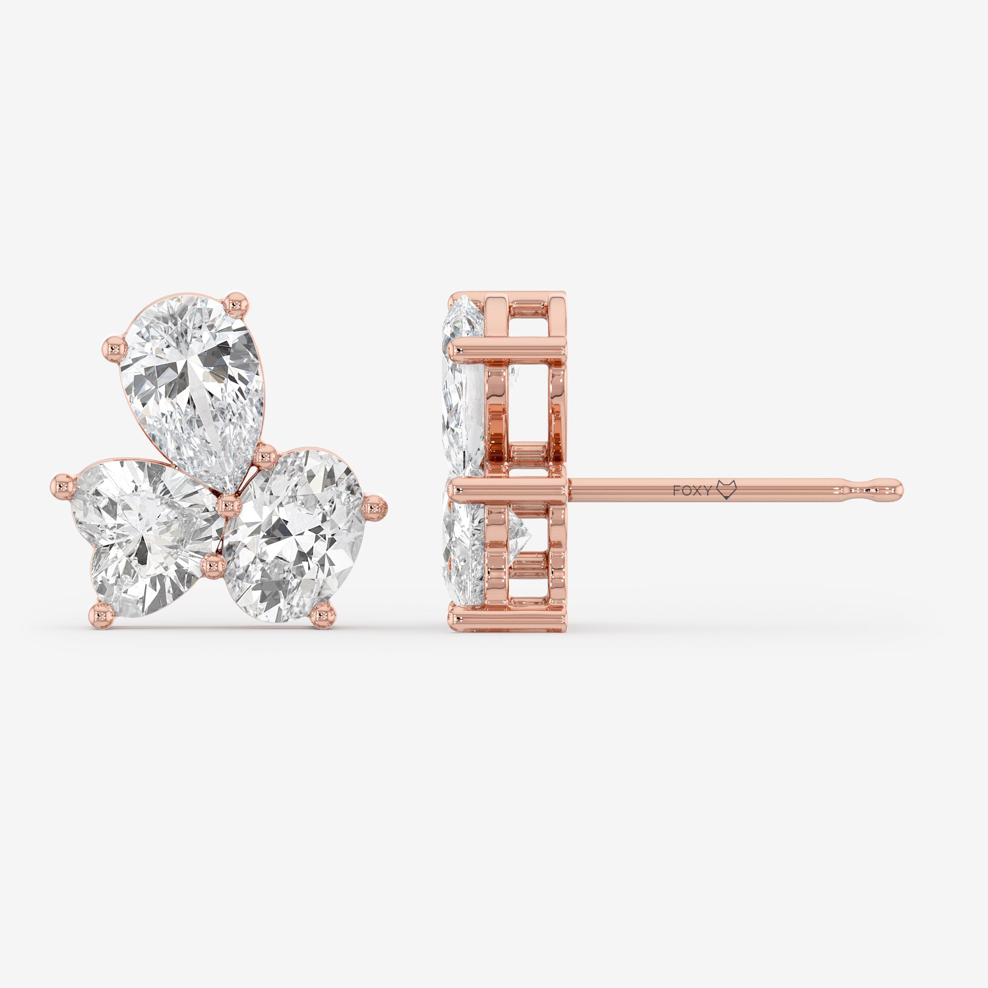 Mixed Stone Stud Earrings