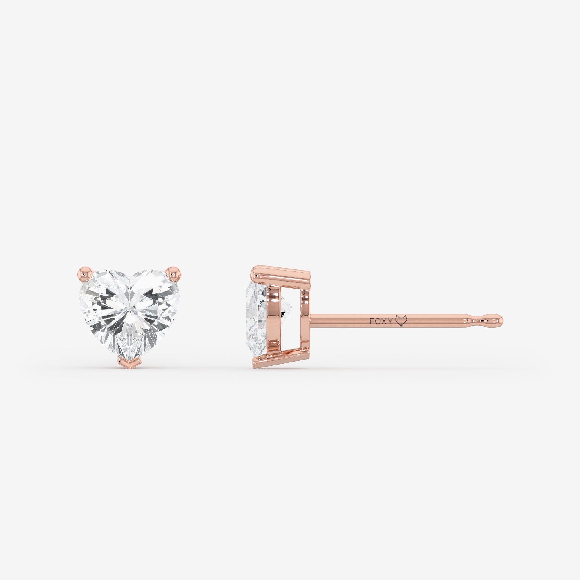 Romance Solitaire Stud Earrings