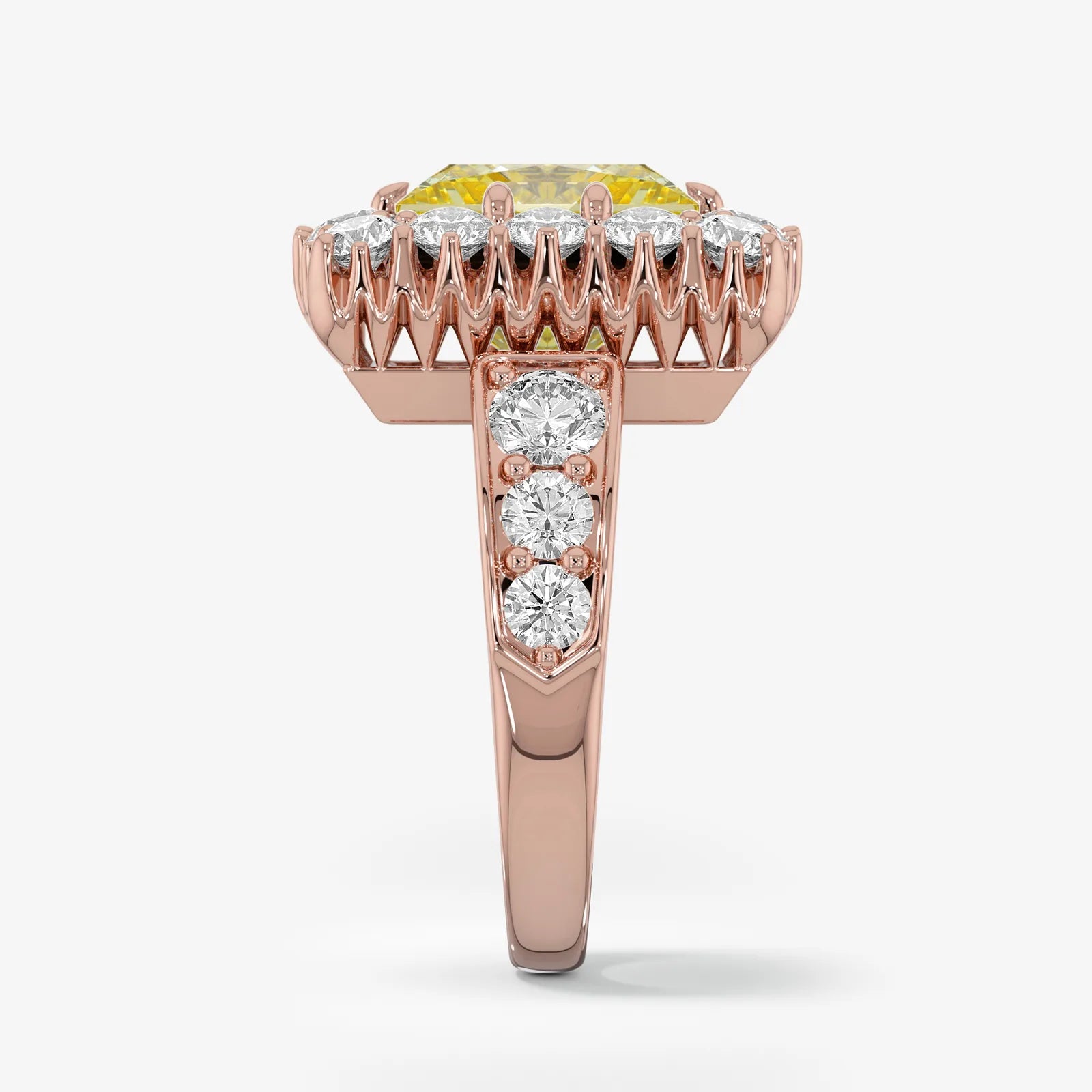 Honey Glow Princess Diamond Ring