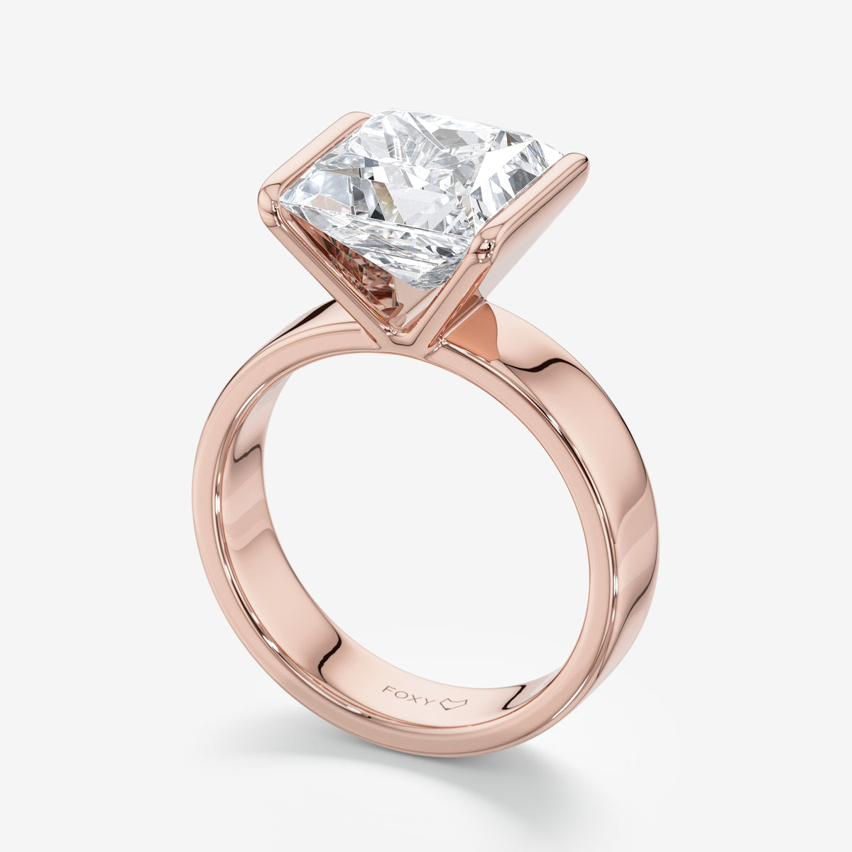 Princess East-West Solitaire Diamond Ring