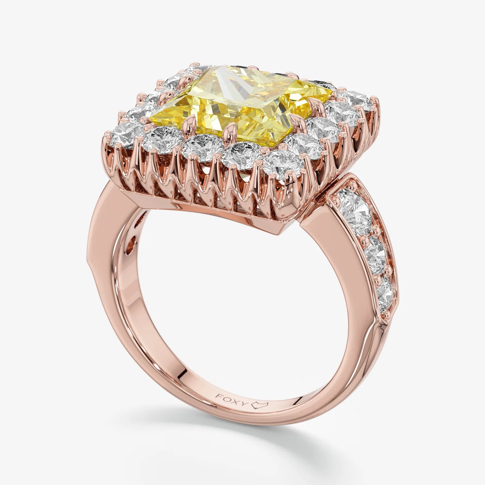 Honey Glow Princess Diamond Ring