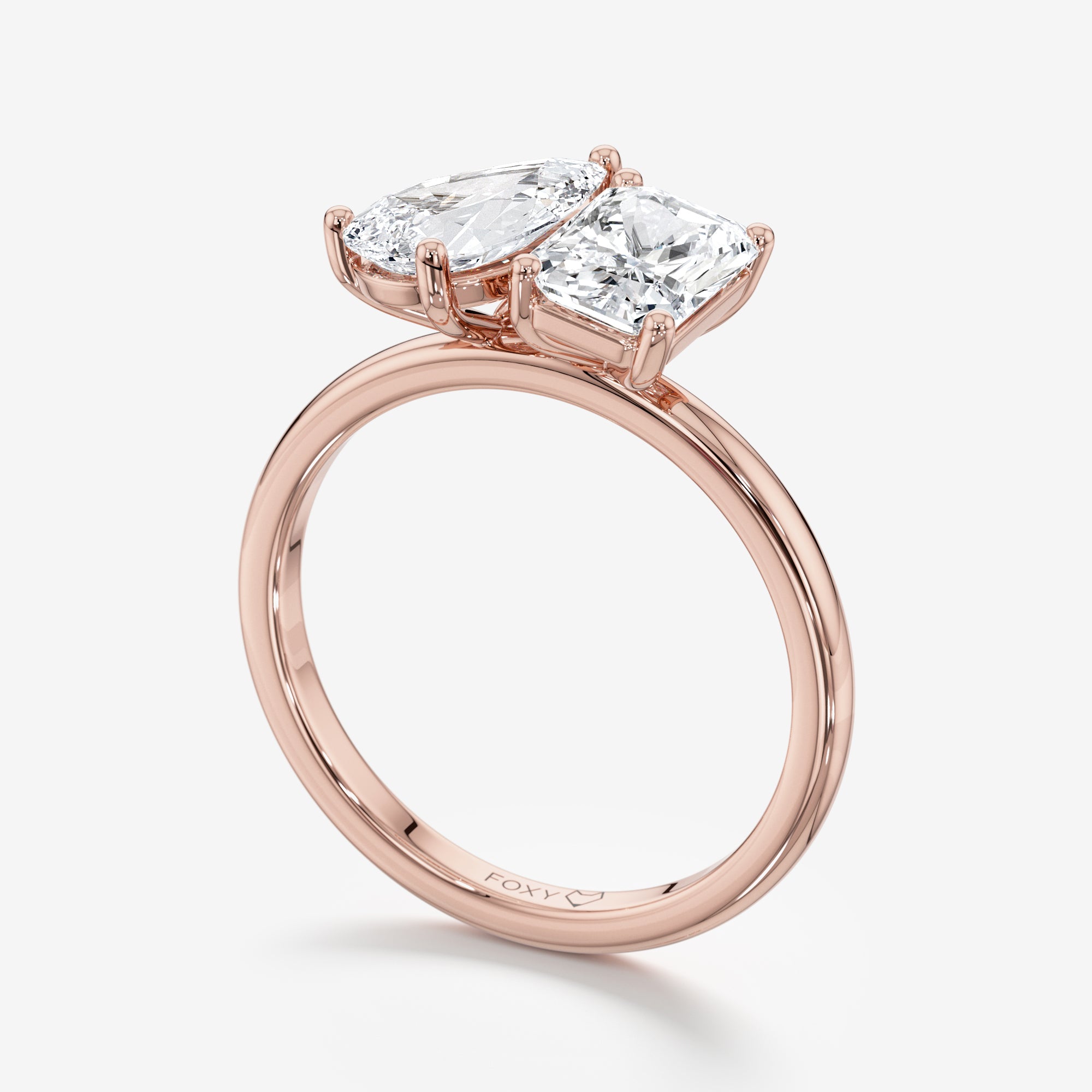 Toi et Moi Engagement Ring