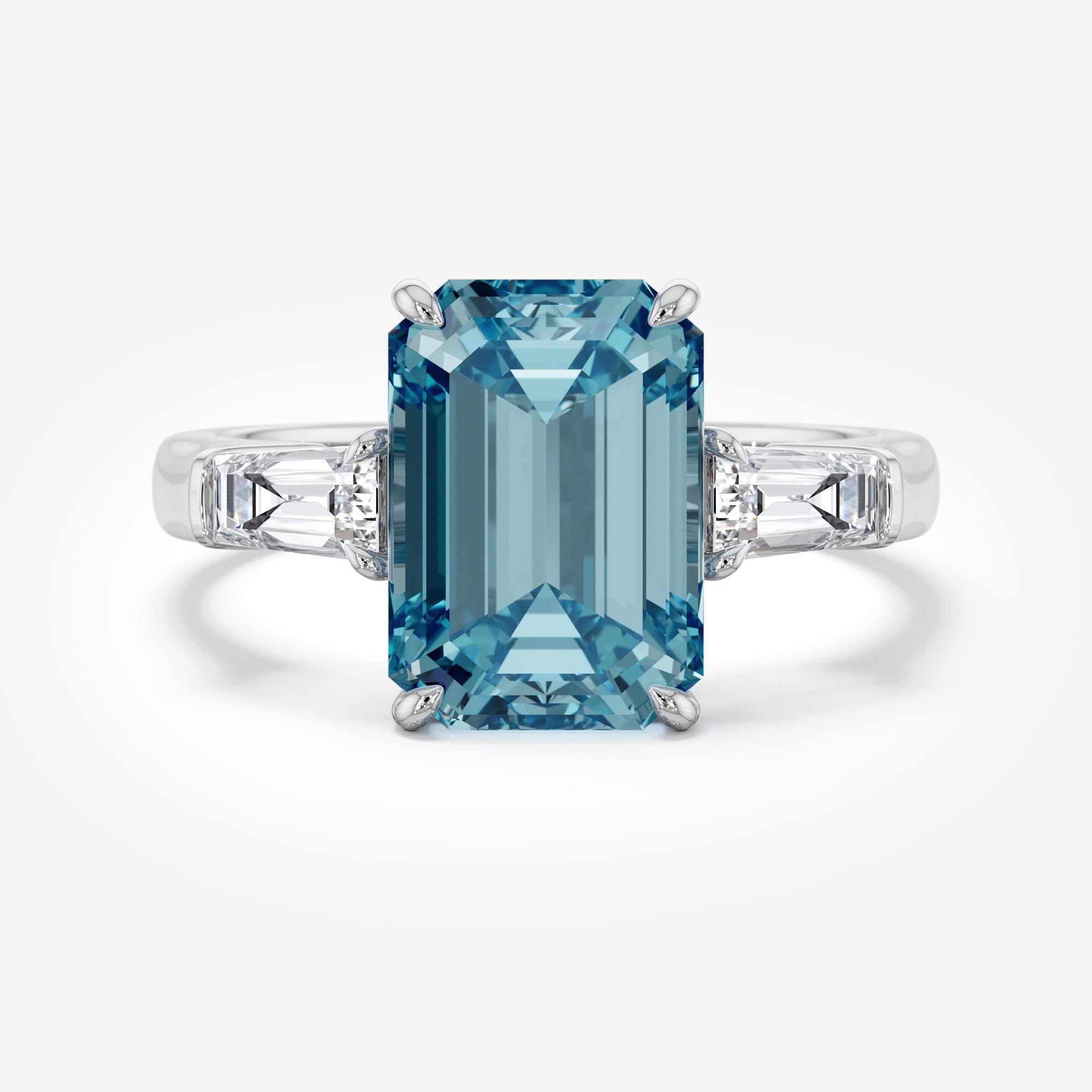 Steel Serenity Blue Diamond Ring (6 Сt. T.W.)