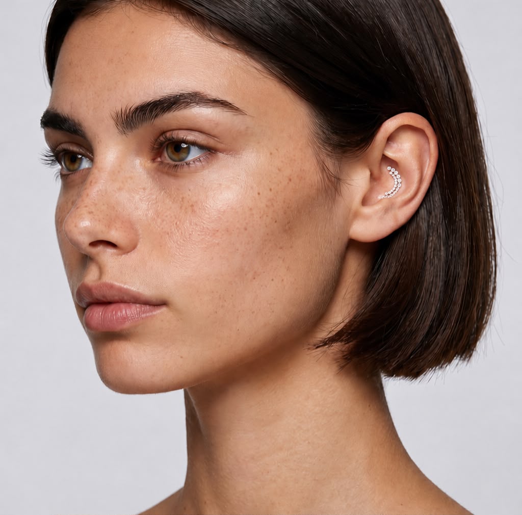 Crescent Curve Сartilage Earrings
