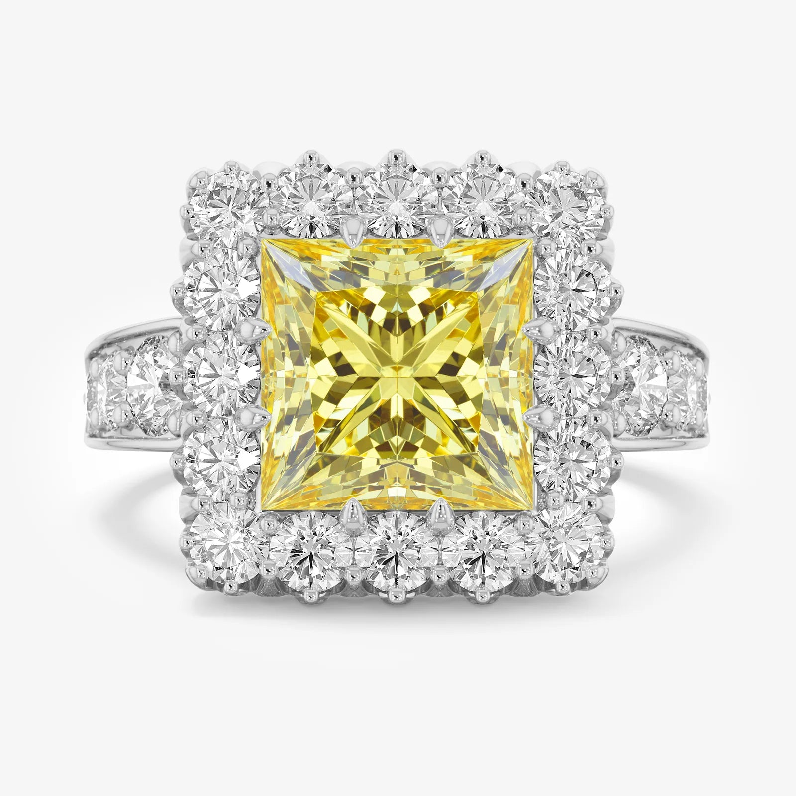 Honey Glow Princess Diamond Ring