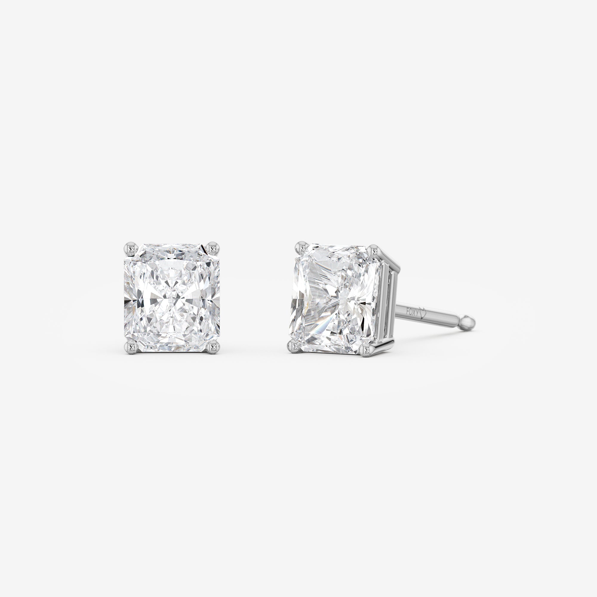 Shown in 1 ct each earring