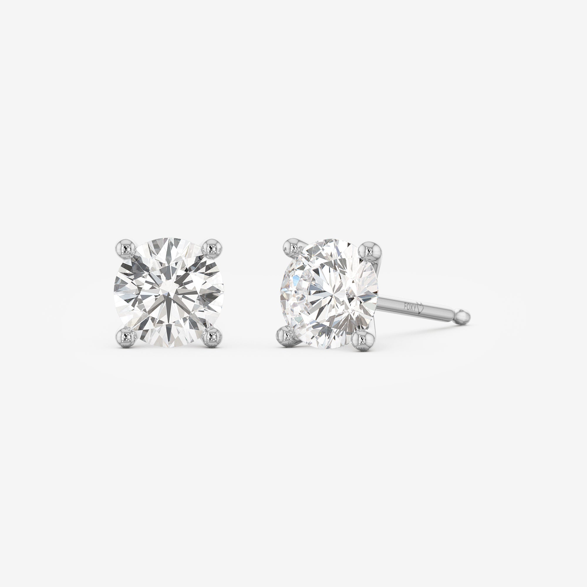 Shown in 1 ct each earring
