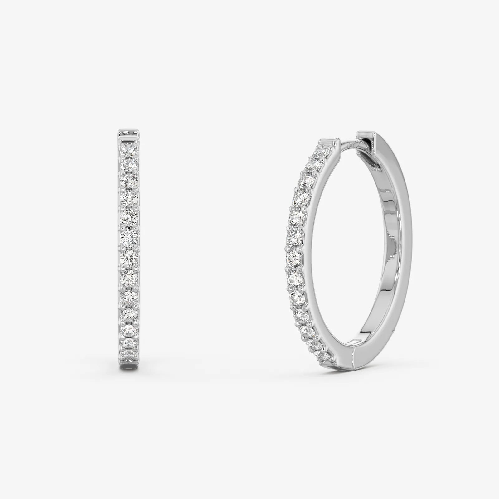 Pavé Hoop Earrings