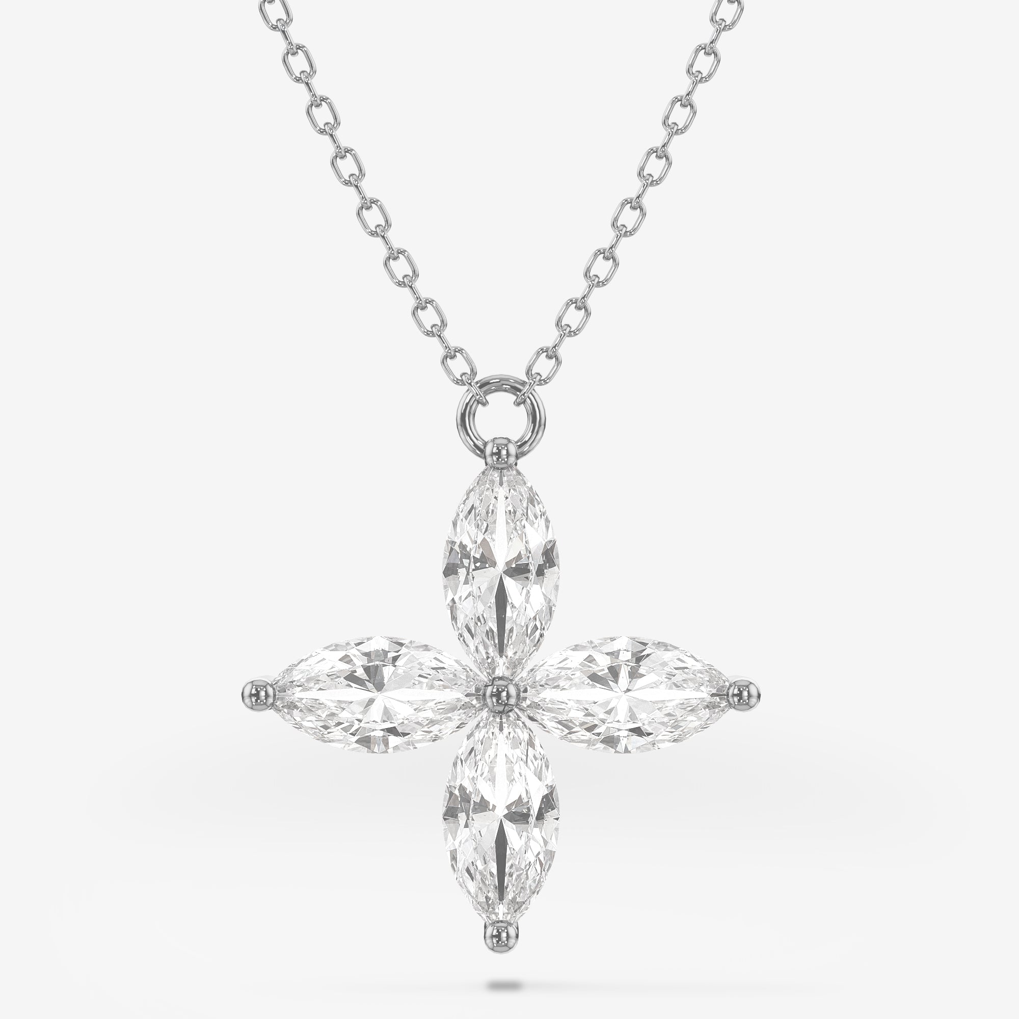 Floral Pendant Necklace (0.75 Сt. T.W.)