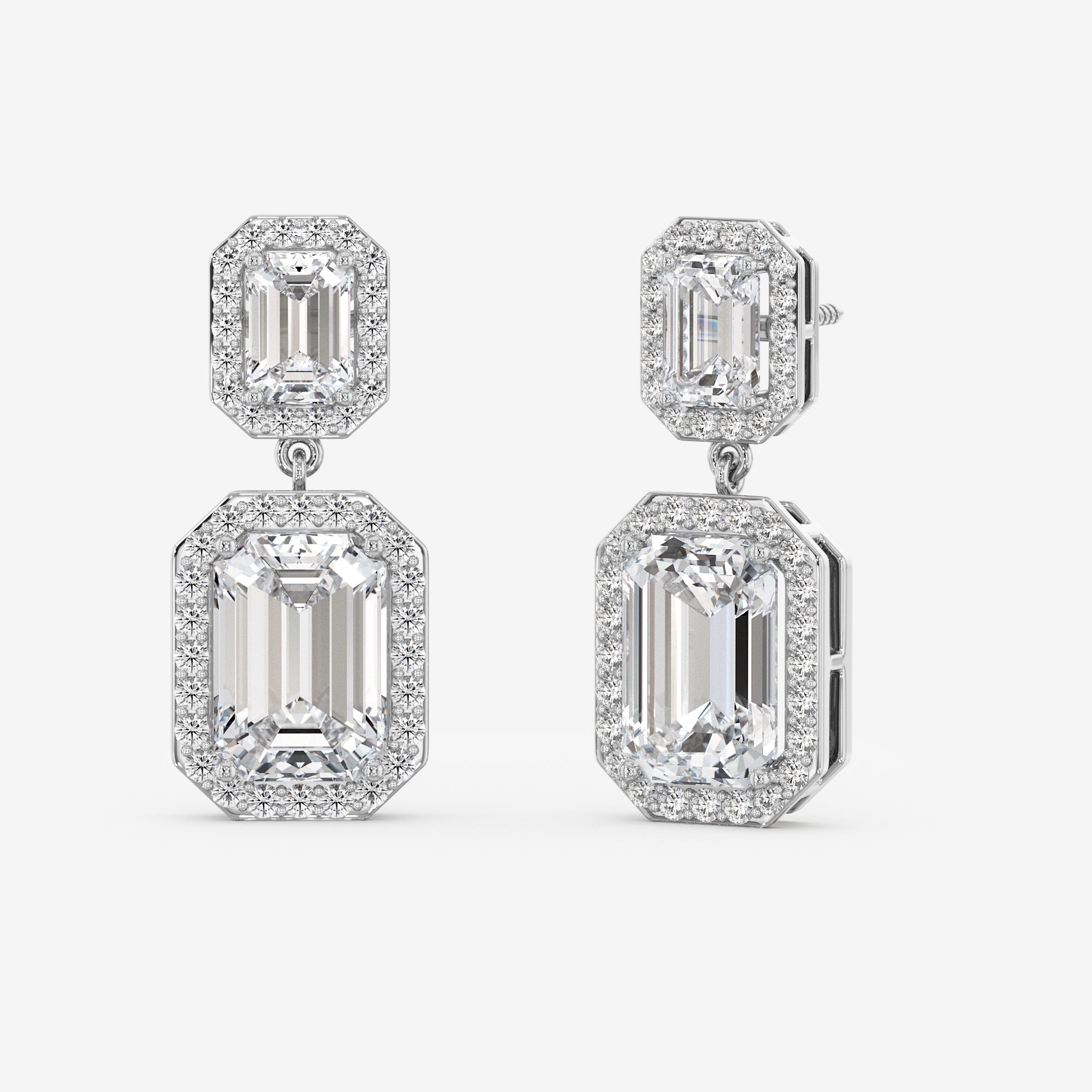 Cascade Emerald Drop Earrings