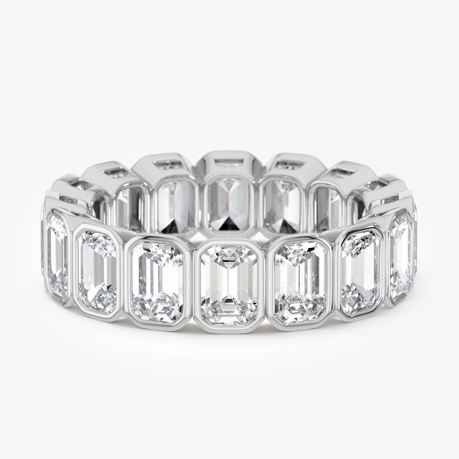 Eternity Emerald Lab Diamond Ring
