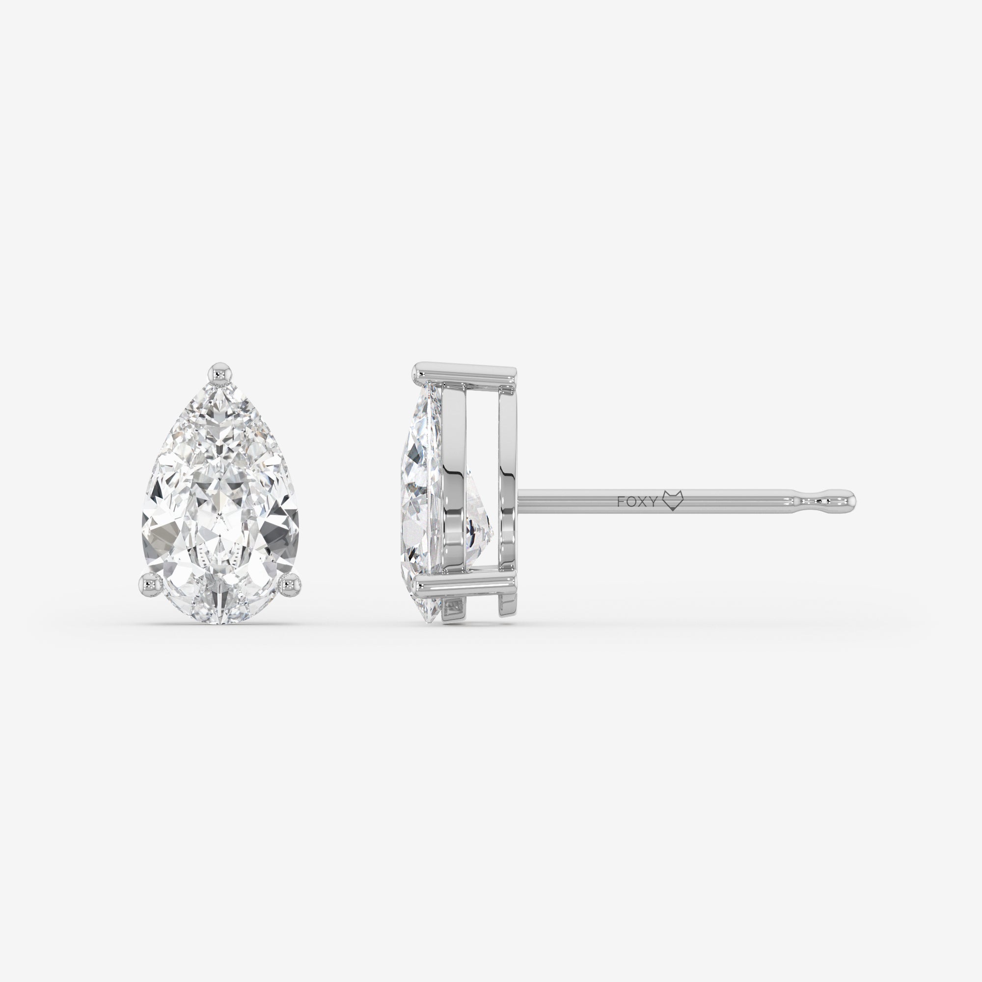 Solitaire Stud Earrings